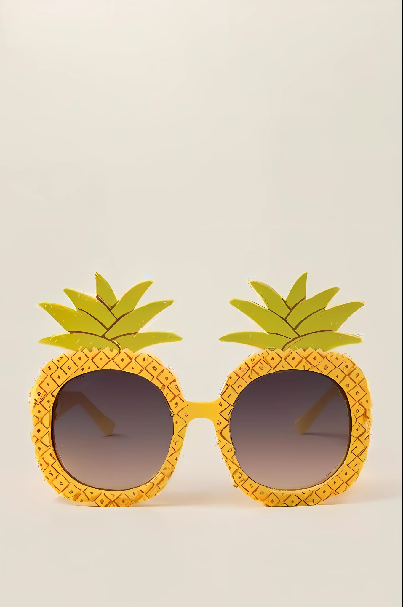 A closeup of sunglasses with pineapple, funny sunglasses, sunglasses, cool sunglasses, sunglasses, pineapple, pineapple, amazing shades, cool glasses, in sunglasses, shadows, wearing sunglasses, with sunglasses, with sunglasses, sweet, trendy, chic, summer vibe, lemon wearing sunglasses, big sunglasses, beautiful tones, hd map, 3d, stereoscopic