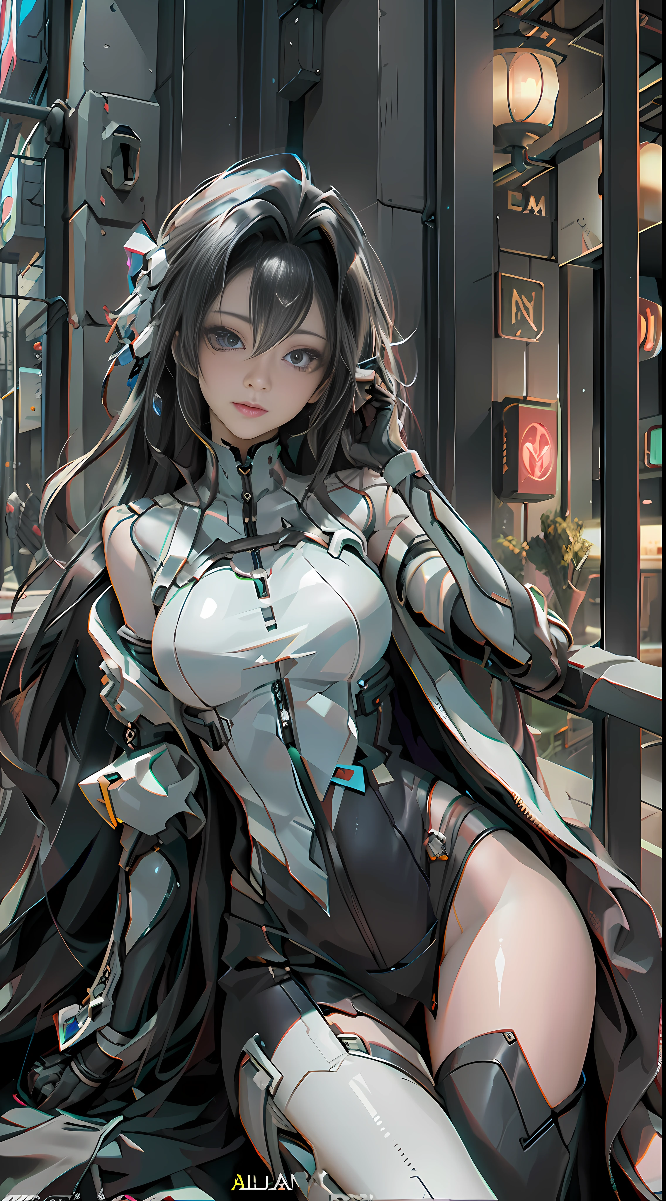((Best quality)), ((masterpiece)), (detailed:1.4), 3D, an image of a beautiful cyberpunk female,HDR (High Dynamic Range),Ray Tracing,NVIDIA RTX,Super-Resolution,Unreal 5,Subsurface scattering,PBR Texturing,Post-processing,Anisotropic Filtering,Depth-of-field,Maximum clarity and sharpness,Multi-layered textures,Albedo and Specular maps,Surface shading,Accurate simulation of light-material interaction,Perfect proportions,Octane Render,Two-tone lighting,Wide aperture,Low ISO,White balance,Rule of thirds,8K RAW,