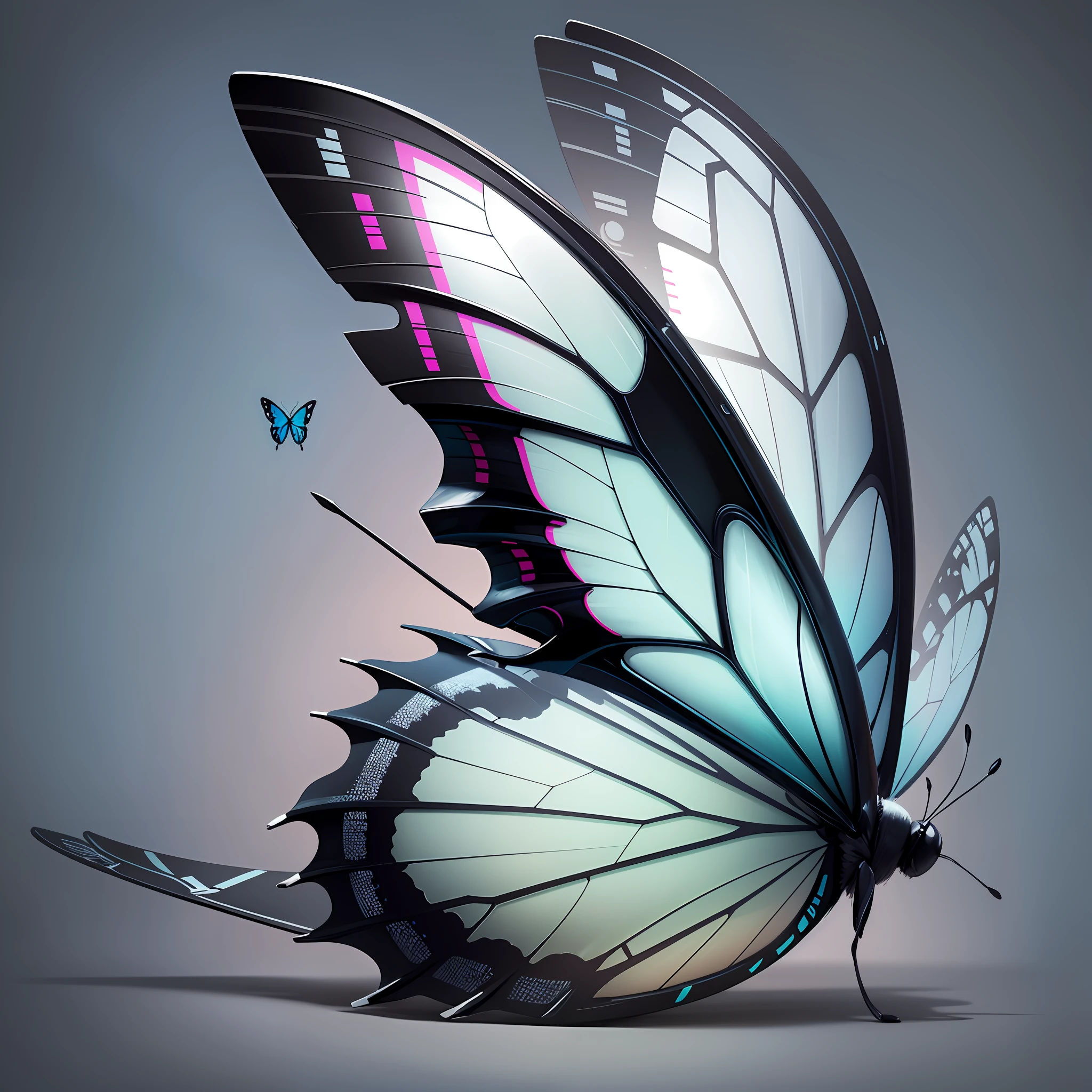 Minimalist vector, butterfly --auto --s2