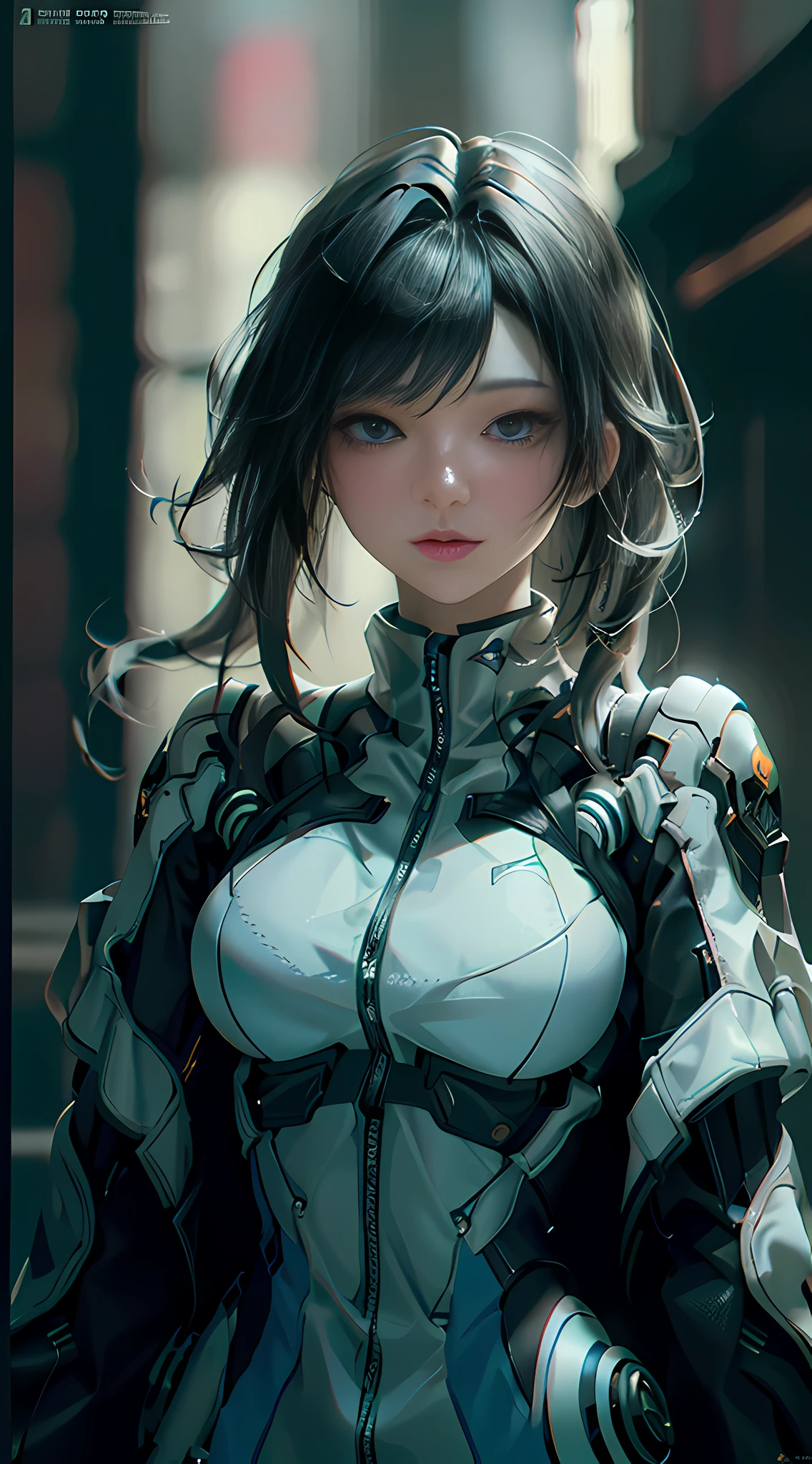 ((Best quality)), ((masterpiece)), (detailed:1.4), 3D, an image of a beautiful cyberpunk female,HDR (High Dynamic Range),Ray Tracing,NVIDIA RTX,Super-Resolution,Unreal 5,Subsurface scattering,PBR Texturing,Post-processing,Anisotropic Filtering,Depth-of-field,Maximum clarity and sharpness,Multi-layered textures,Albedo and Specular maps,Surface shading,Accurate simulation of light-material interaction,Perfect proportions,Octane Render,Two-tone lighting,Wide aperture,Low ISO,White balance,Rule of thirds,8K RAW,