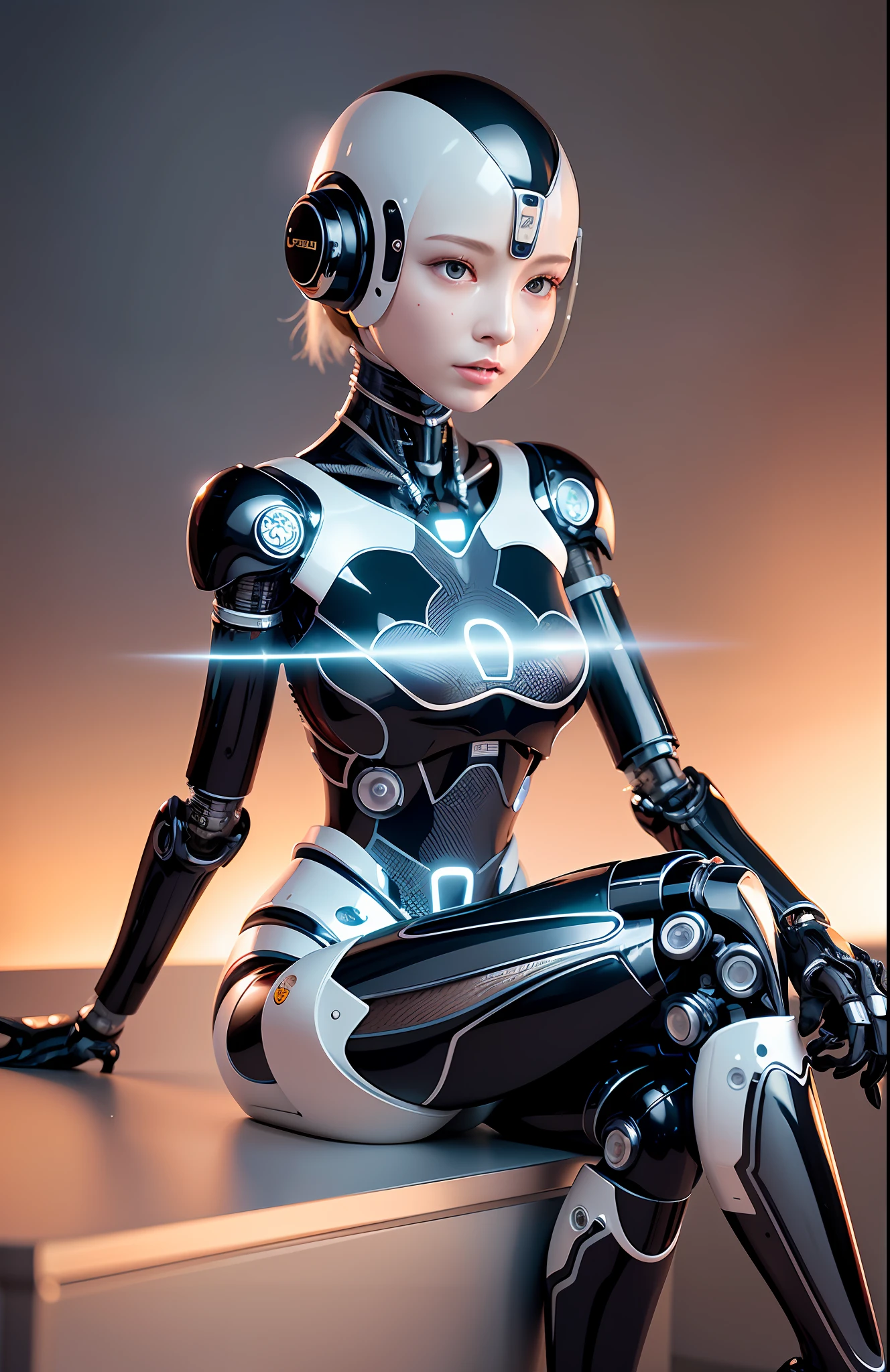 Intricate 3d rendering of highly detailed beautiful ceramic silhouette female robot face, robot, robot part, 150 mm, beautiful studio soft light, rim light, vibrant details, luxurious cyberpunk, lace, surreal, anatomy, facial muscles, cables wires, microchip, elegant, beautiful background, octane rendering, HR Giger style, 8k, best quality, masterpiece, illustration, very delicate and beautiful, very detailed, CG, unity, wallpaper , (fidelity, fidelity: 1.37), amazing, fine detail, masterpiece, best quality, official art, very detailed cg unity 8k wallpaper, absurd, unbelievably absurd, robot, silver helmet, full body, sitting write