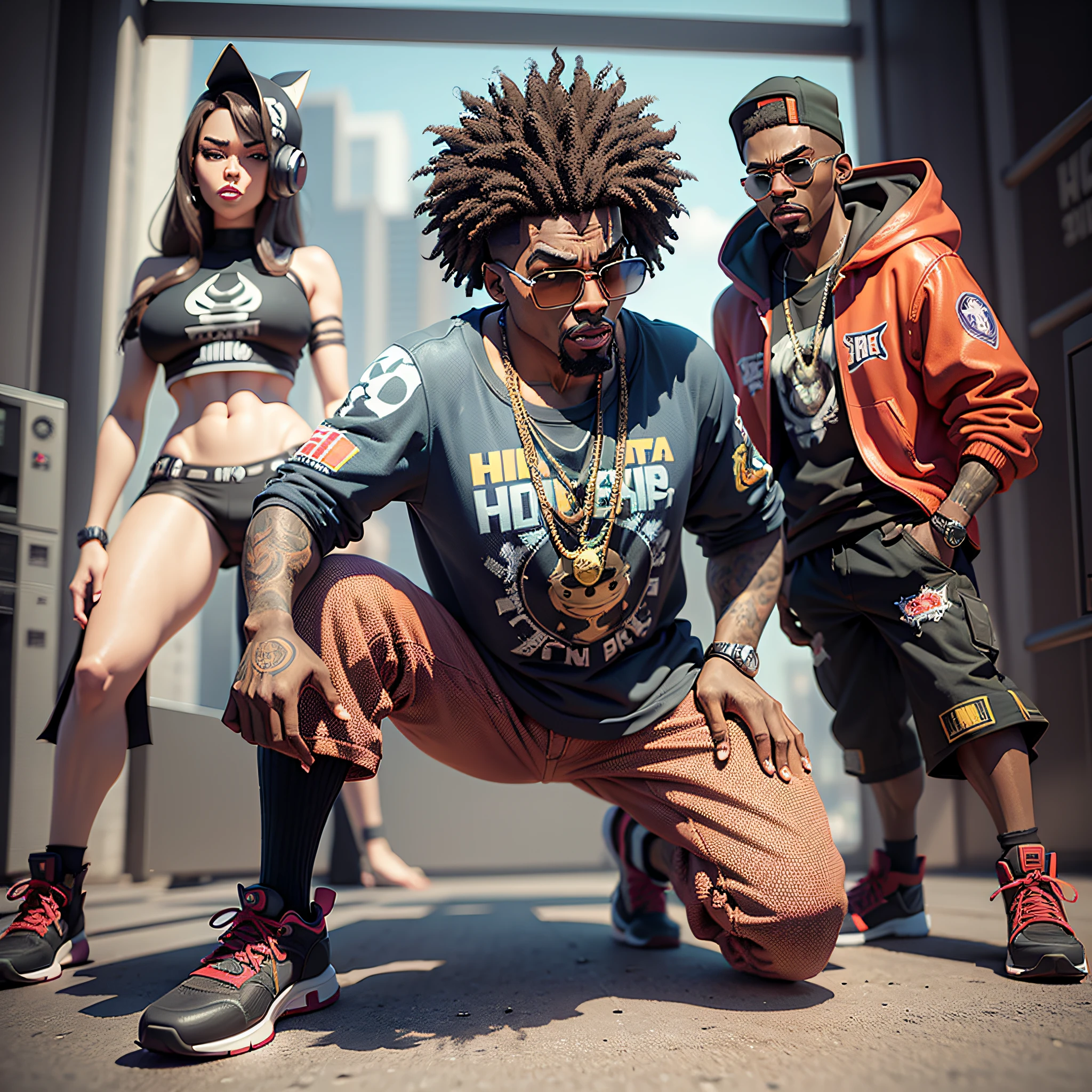 3d modeling hip-hop cartoon villain --auto --s2