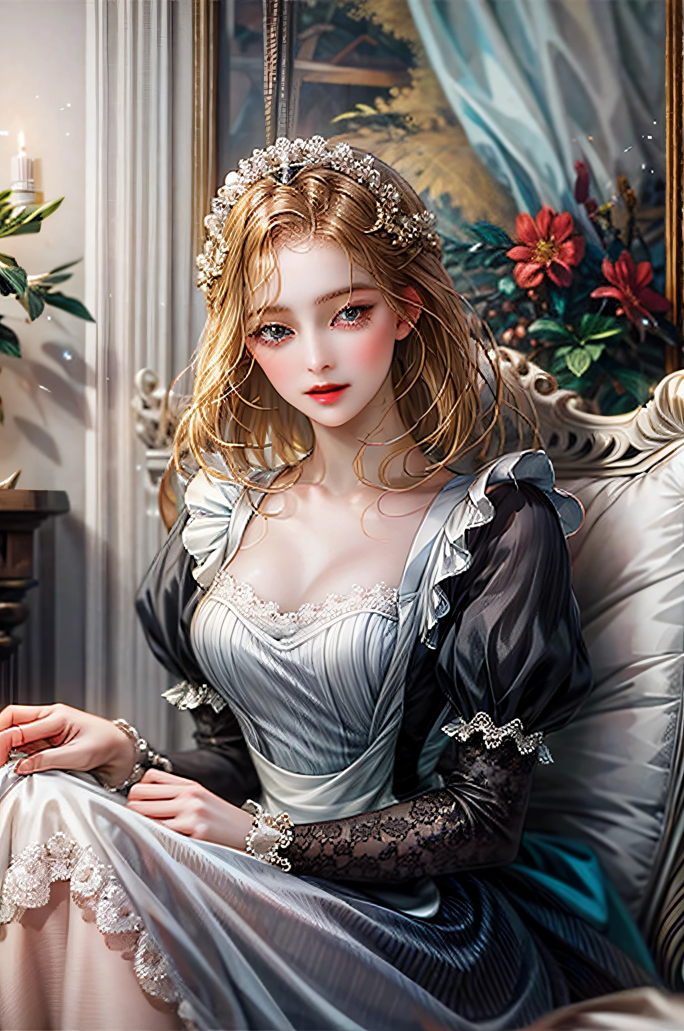 Maid in love with a young lady of the nobility