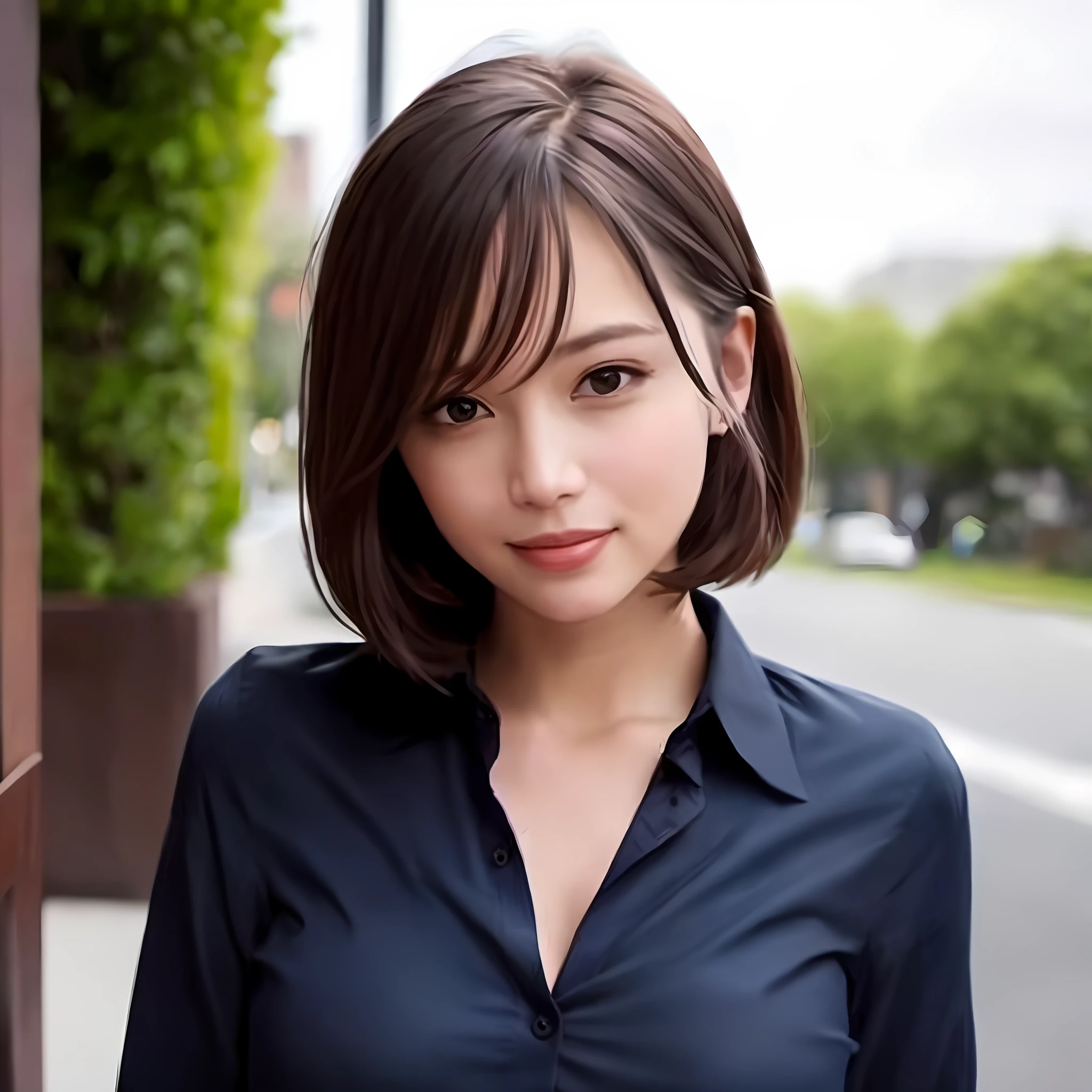 a smiling look