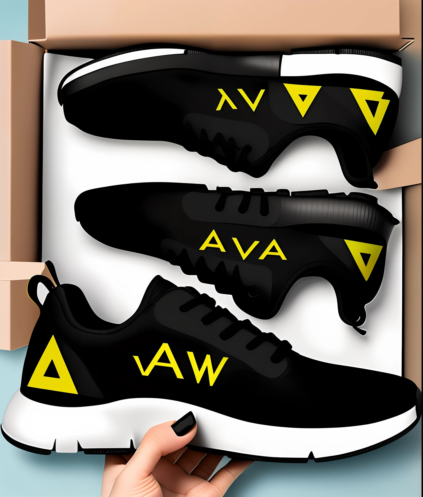 Futuristic New (AVA) logo sneakers