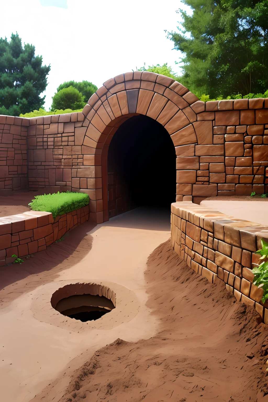 Hole in the ground, pit type, disney style