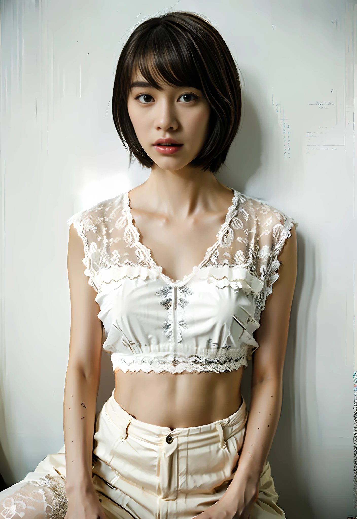 ((Top Quality, 8k, Masterpiece: 1.3)), Beauty, 1 Girl, Big: 1.3, Slender Abs: 1.1, Dark Brown Hair, (Lying in Bed, Open Legs: 1.2), Ultra Detailed Face, Highly Detailed Lips, Detailed Eyes, Double Eyelids, Bra Red