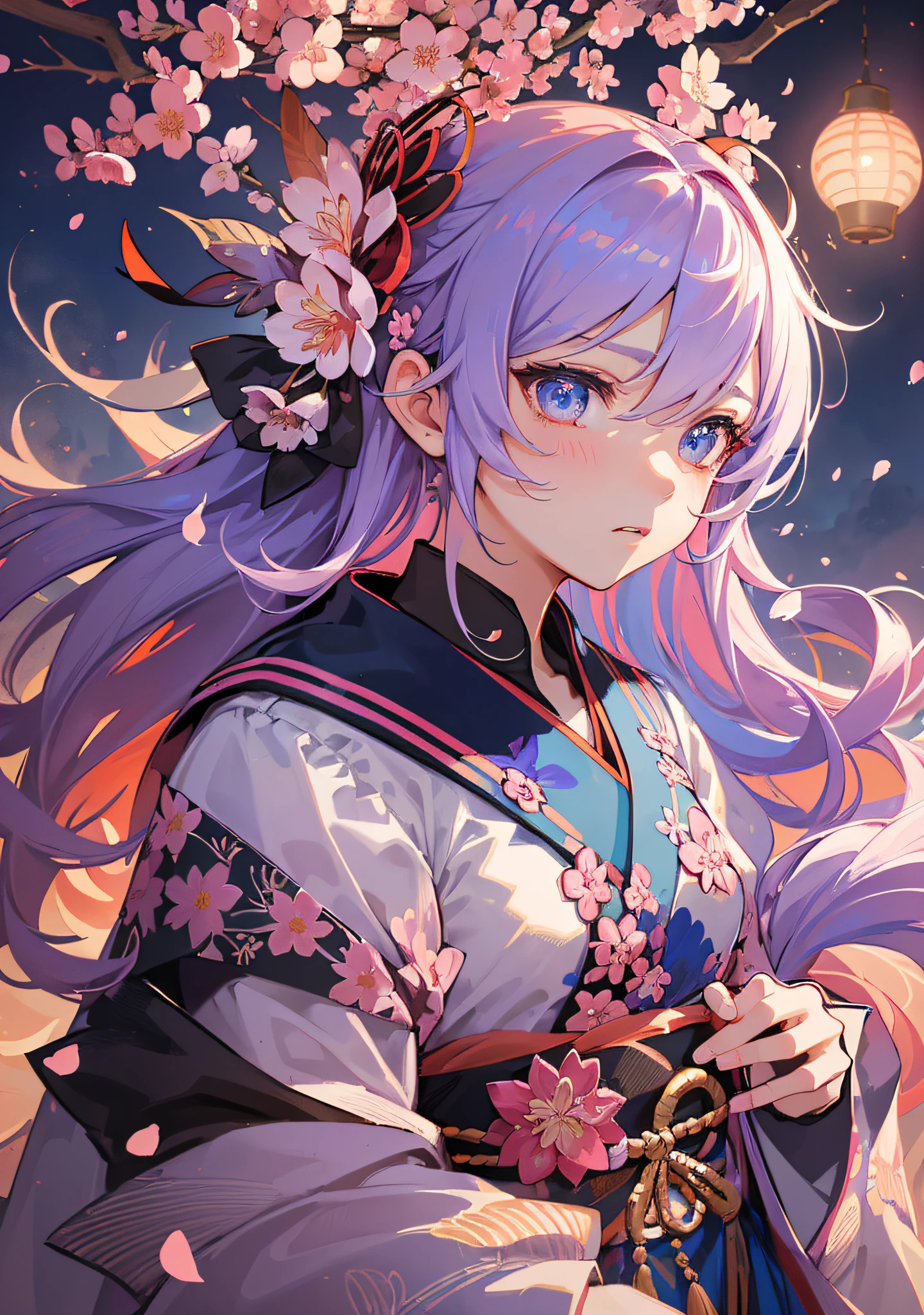 ((masterpiece)), (((best quality))), ((ultra-detailed)), ((illustration)), ((disheveled messy cherry Blossom hair)), ((frills)), (blazing 1 girl), (solo),dynamic angle,style:blue fire color, floating,fluttered detailed inferno , beautiful detailed Meteor Storm,beautiful detailed conflagration, beautiful detailed blue fire, beautiful detailed blazing eyes, overexposure,(hair_pull),angry annoyed_face,hairs between eyes,Blazing ribbons,obisidian_neck, flaming kimono, poncho,(((small breast))), detailed blazing and flaming clothes, flaming flowers,scifi hair ornaments of sakura, blazing butterflys,miko,royal long blue gloves,close to viewer