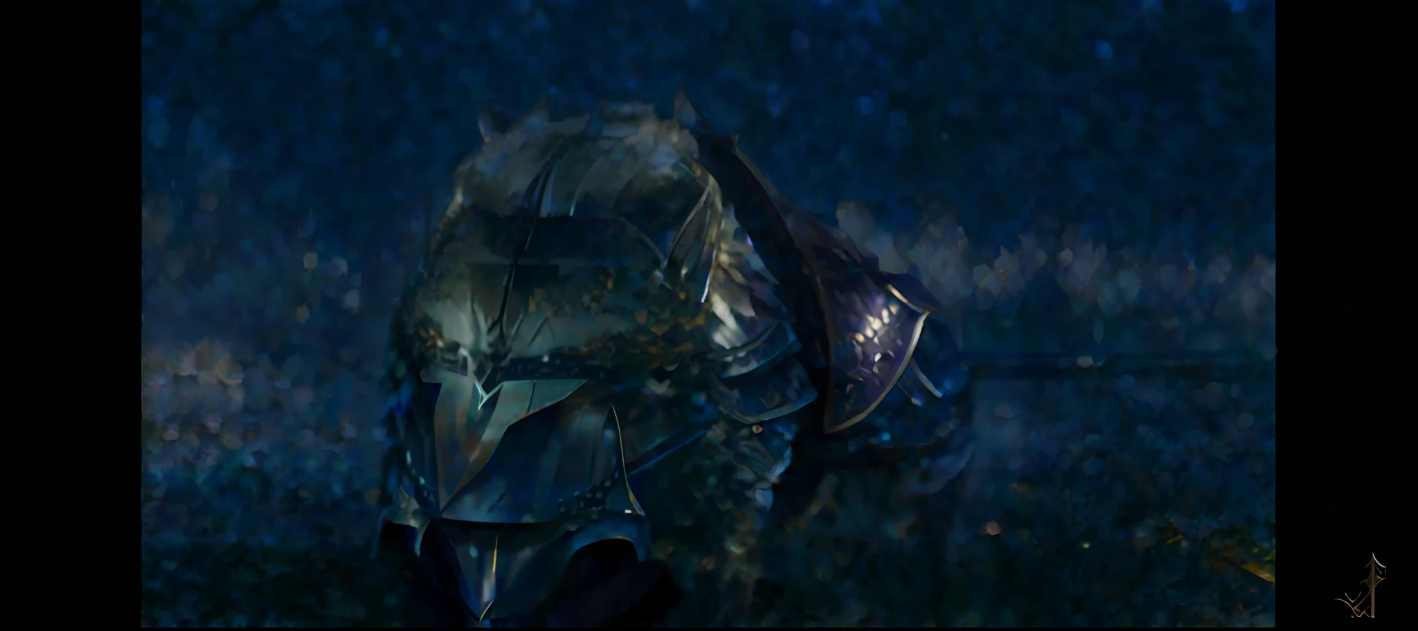 wolf knight, finely detailed armor, intricate design, silver, silk, cinematic lighting, 4k