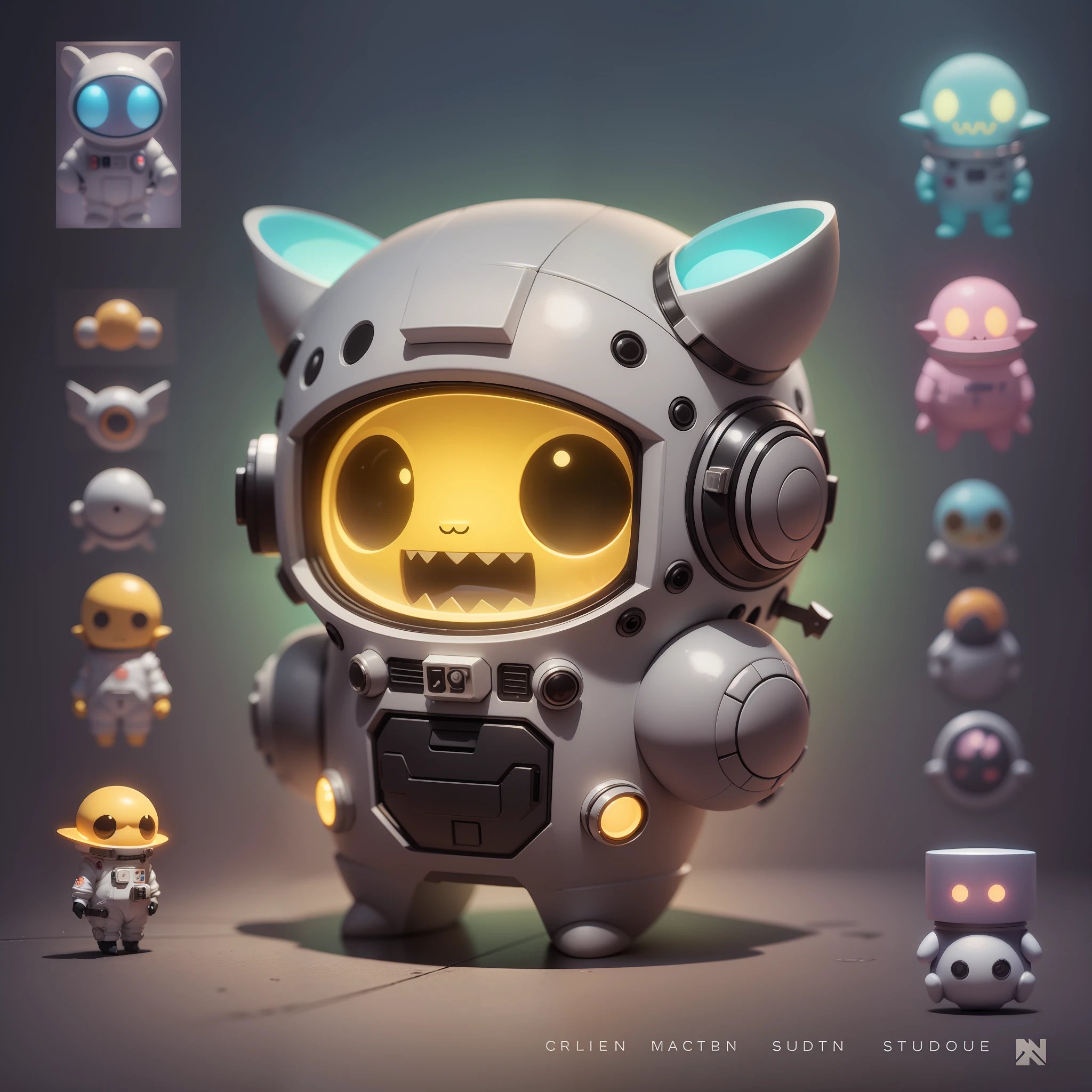 Super Cute SCP Foundation Little Monster Full Body 3D Drawing, 1 Cute and Happy, C4D, Pop Matt Blind Box, Glow Bubble, Toy, Solid Color Background, Chibi, Fluorescent Translucency, Glow Body, Kawaii, Little Monster, (((Spacesuit))), Reference Sheet, POP Mart Blind Box, Pixar, Intricate Details, 3D Rendering, Blender, OC Renderer, Foll Body Reference Sheet, Dribble, High details, 8k, studio lighting, loli, petite, child, chibi, standard definition characters: 1.1, magic space warehouse background