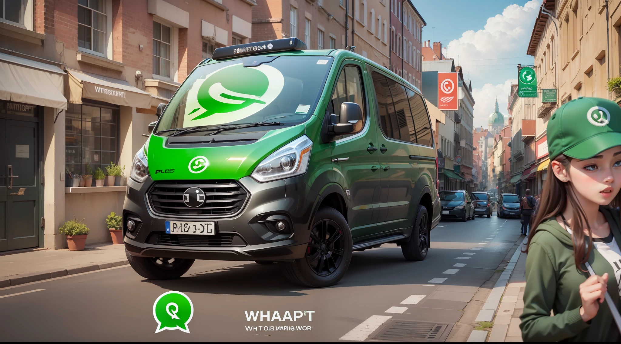 WHATSAPP PLUS THE CHATGPT LOGO