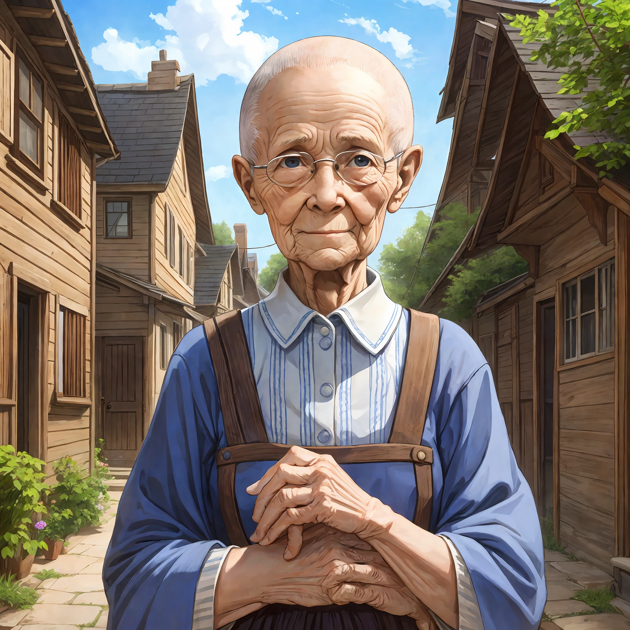 There was an old lady named Mary who was known to all the residents of the neighborhood as the "bald of the braided lines." --auto --s2