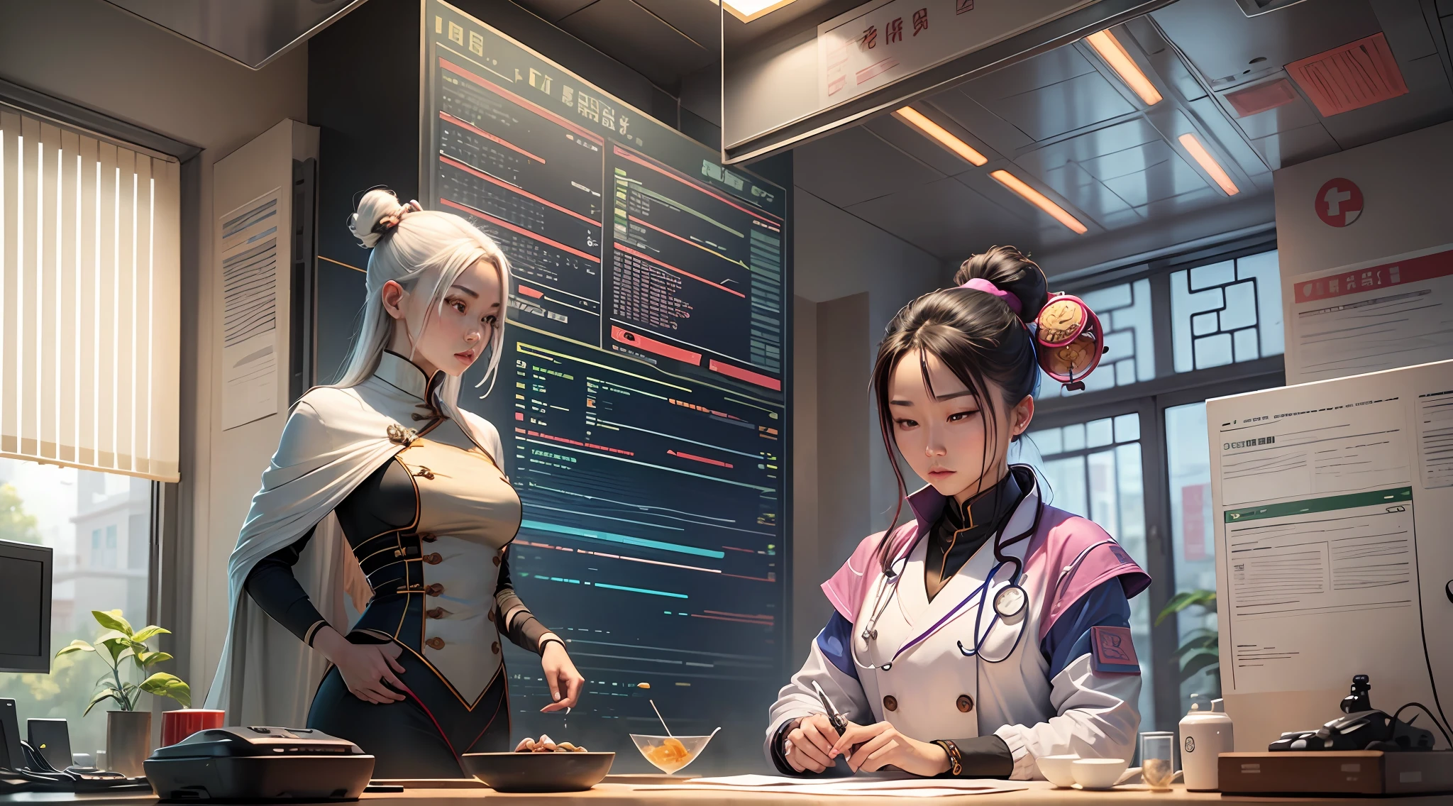 futuristic doctor of chinese medicine conveying holistic medicine to be the way of the future --auto --s2