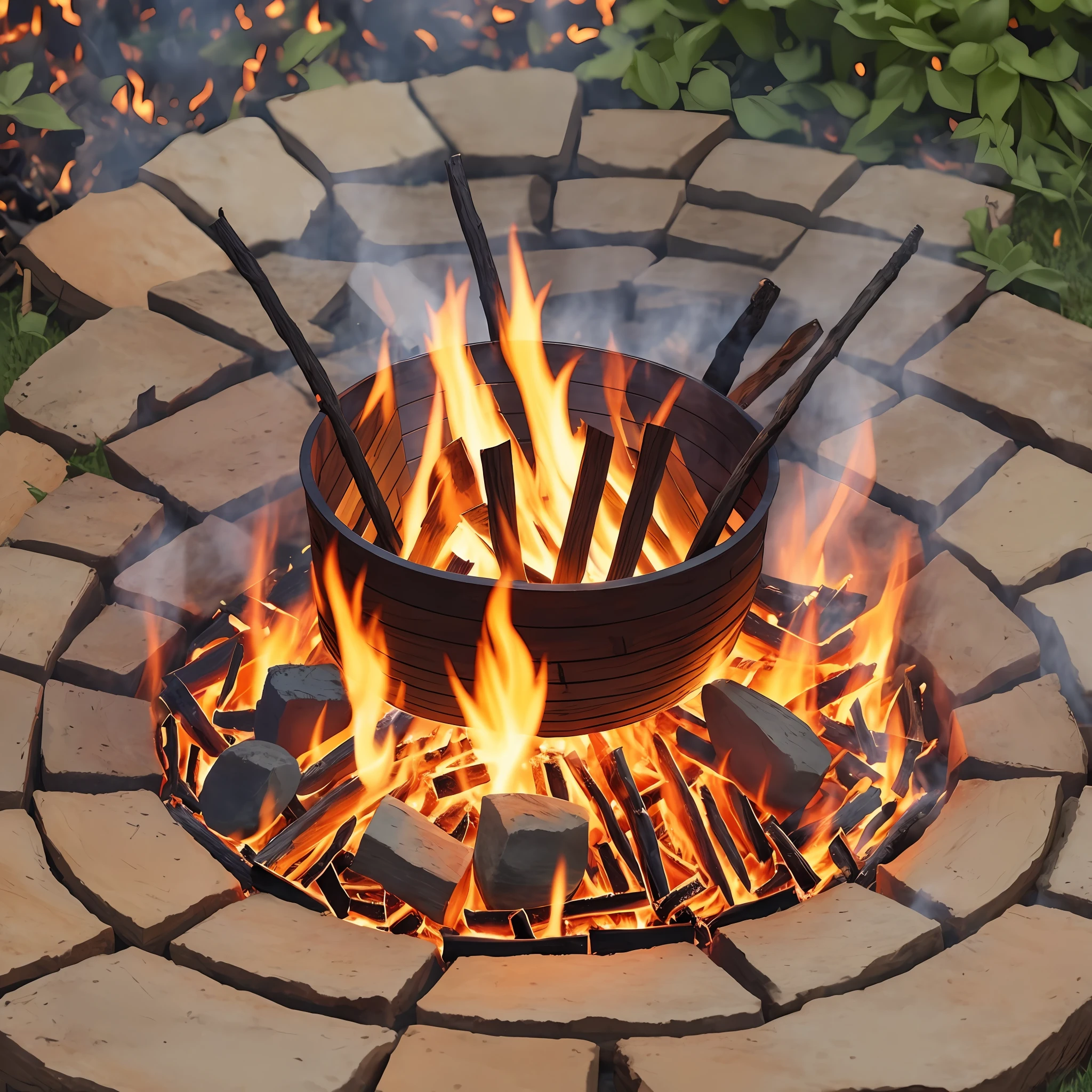 (Detailed description) ( better quality)bonfire of the June festivities --auto --s2