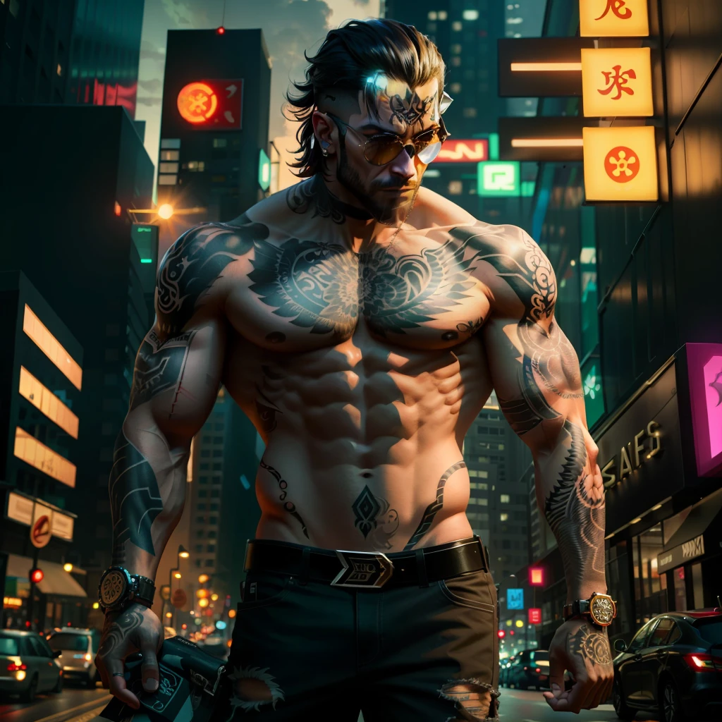 Tattoo on male villain forearm