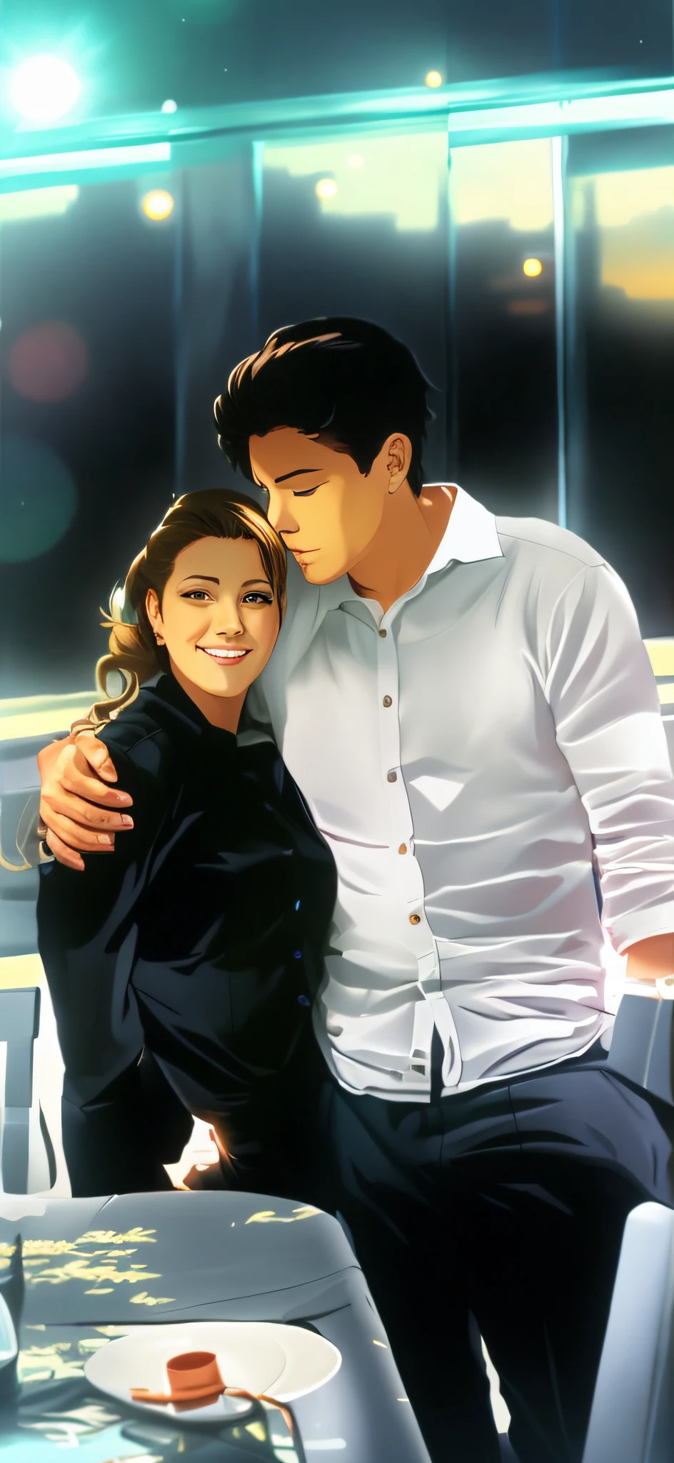 there is a man and a woman anime