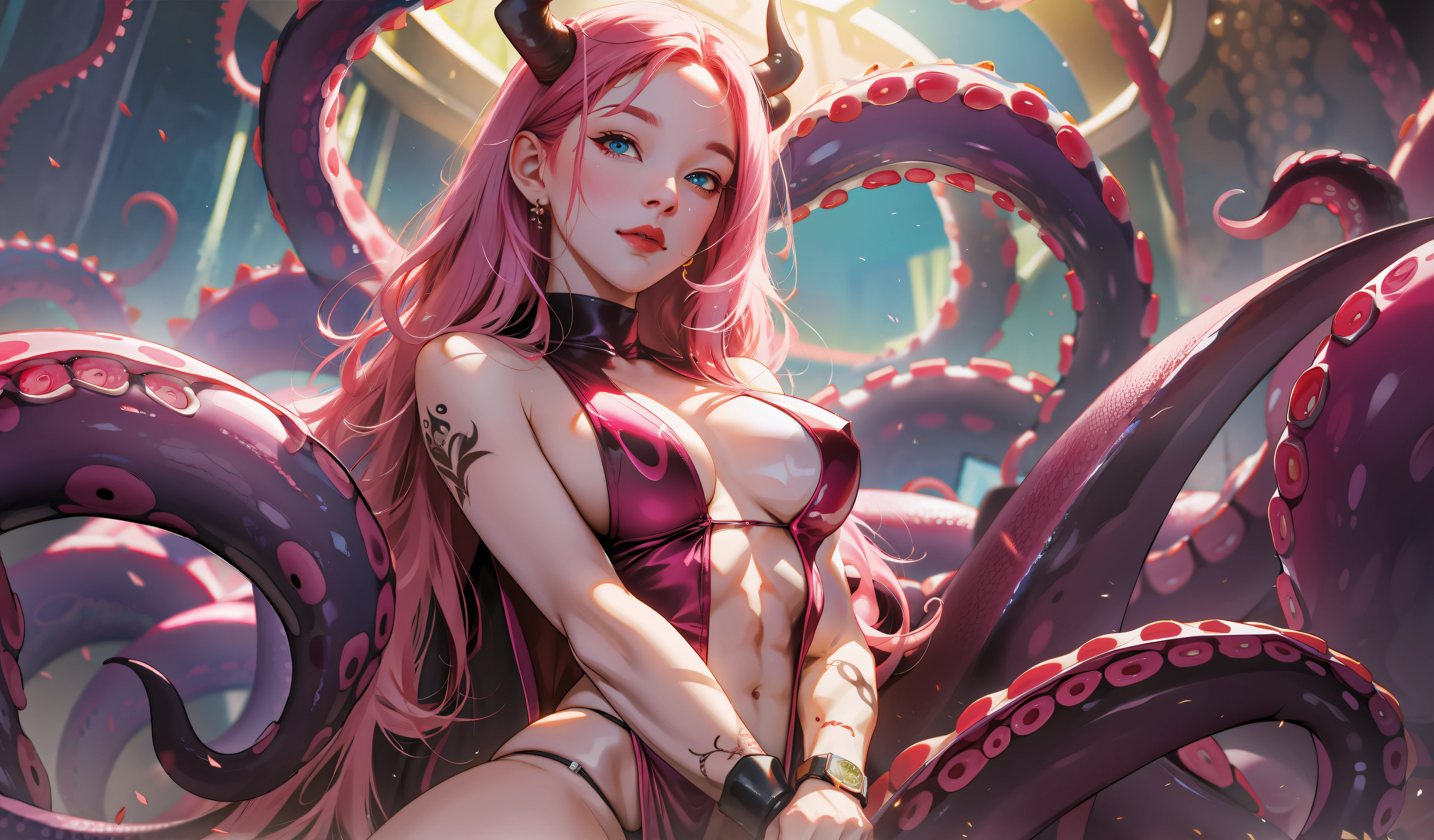 Large tip of the tentacle