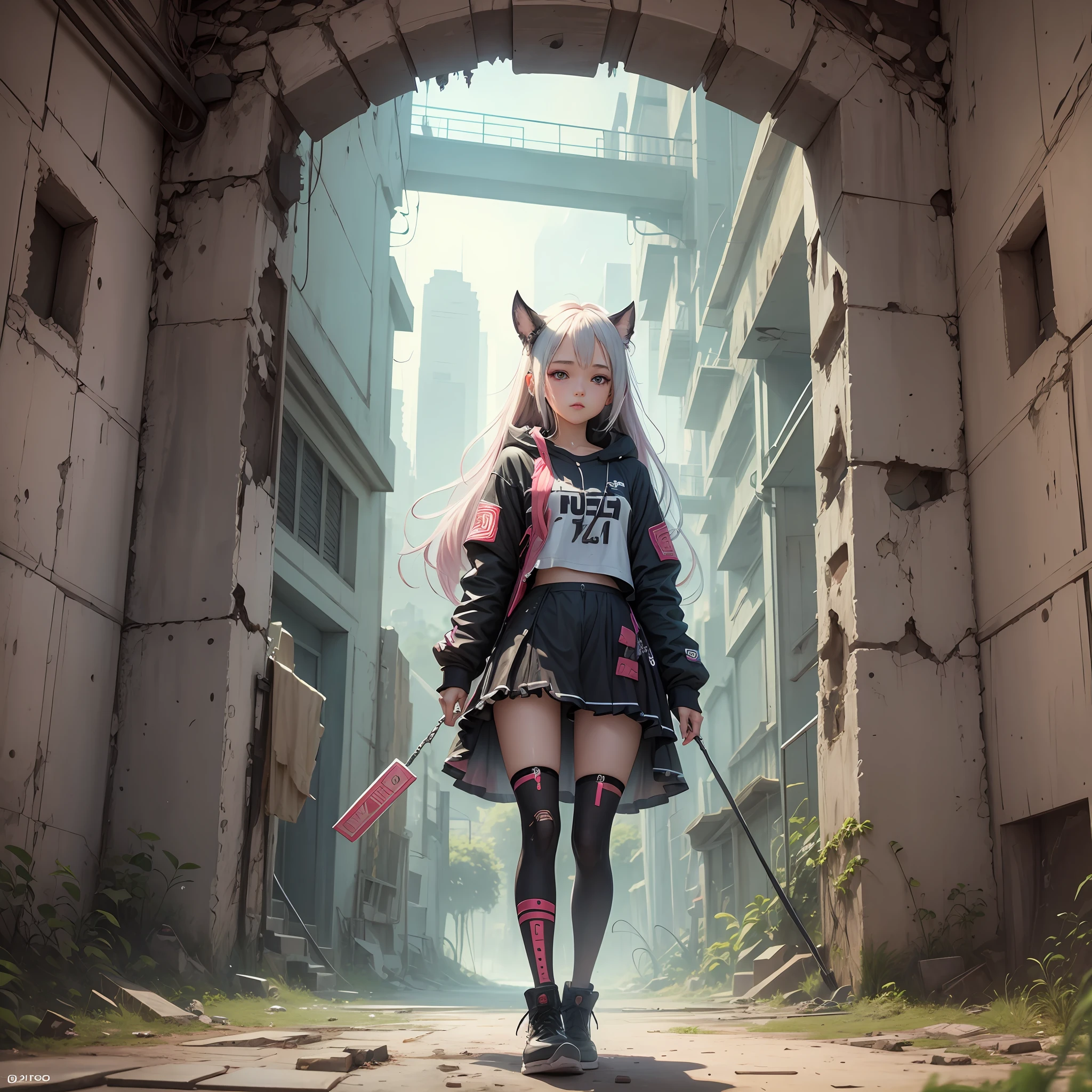 Near future, girl, ruin --auto --s2