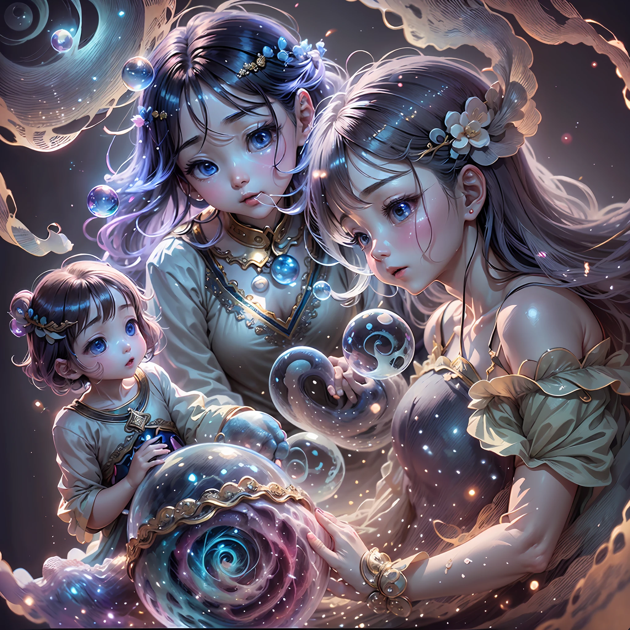 In the heavens that stretch to the ends of the sky above the sky,、Beautiful soap bubbles are shining and floating。In that soap bubble、Countless baby souls dwell。

The babies in the soap bubbles、It is a pure soul before it still has a physical body.。They are in heaven々You will grow by accumulating learning and experience.。AND、When the fateful moment comes、Descending to the earth、It goes into the mother's womb.。

In the mother's womb、The baby's soul is Xu々Connected to the body、Shape yourself as a human being。There they felt the love and warmth of a mother.、Continue to grow。

soon、through a period of growth in the womb,、Babies are born、You will be born as a new person on earth。While they build bonds with family and society、It's growing.。

This process is called、It's a journey of the soul.。Babies descending from soap bubbles to the ground、You are born with connections and learnings from previous lives.。Throughout their life on earth,、Through various experiences and growth、We pursue the maturity of the soul.。 --auto --s2