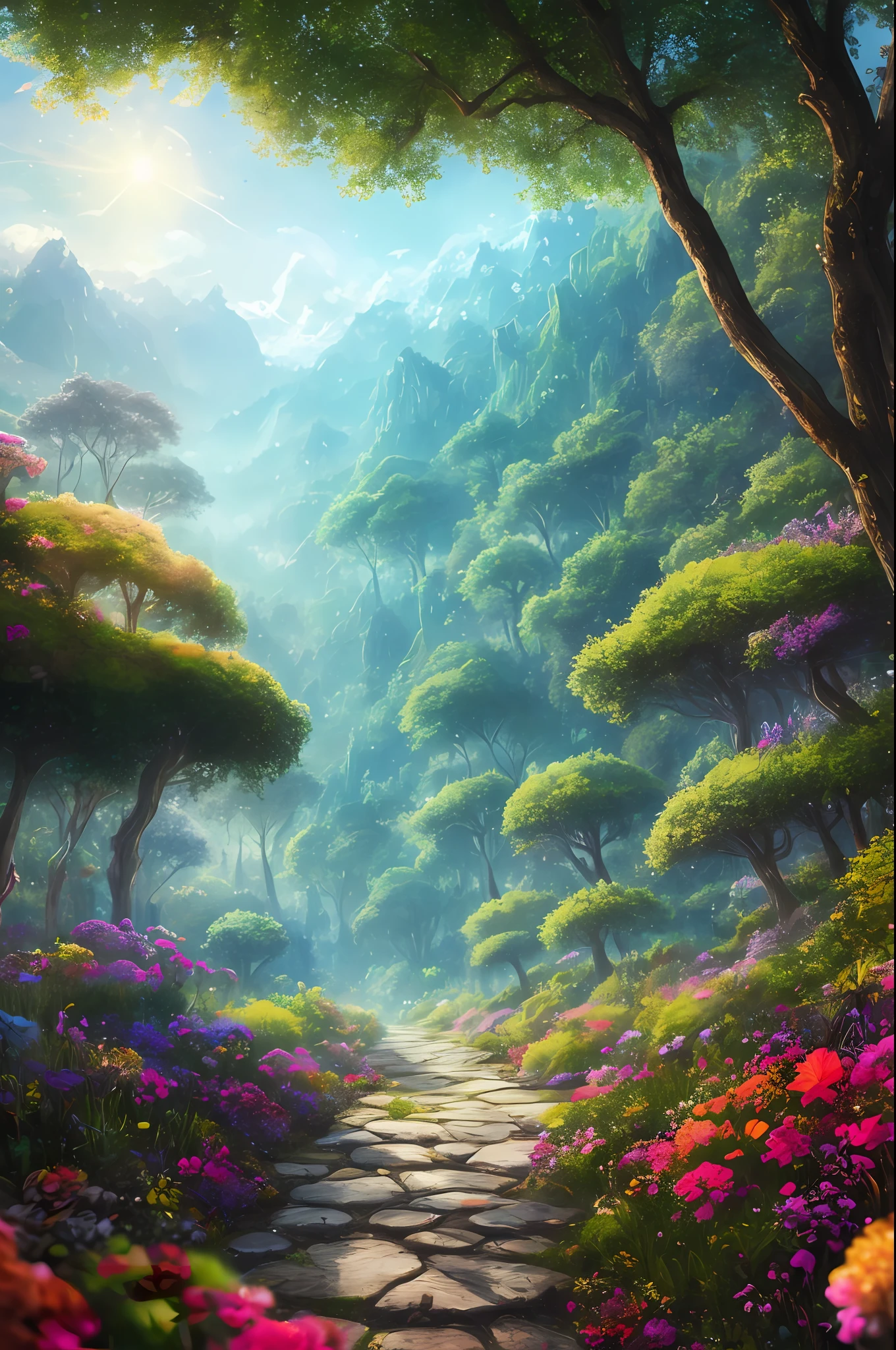masterpiece, best quality, high quality,extremely detailed CG unity 8k wallpaper, An enchanting and dreamy scene of a fantasy forest, with towering trees, glowing mushrooms, and hidden fairy glens, creating a sense of mystique and enchantment, artstation, digital illustration, intricate, trending, pastel colors, oil paiting, award winning photography, Bokeh, Depth of Field, HDR, bloom, Chromatic Aberration ,Photorealistic,extremely detailed, trending on artstation, trending on CGsociety, Intricate, High Detail, dramatic, art by midjourney