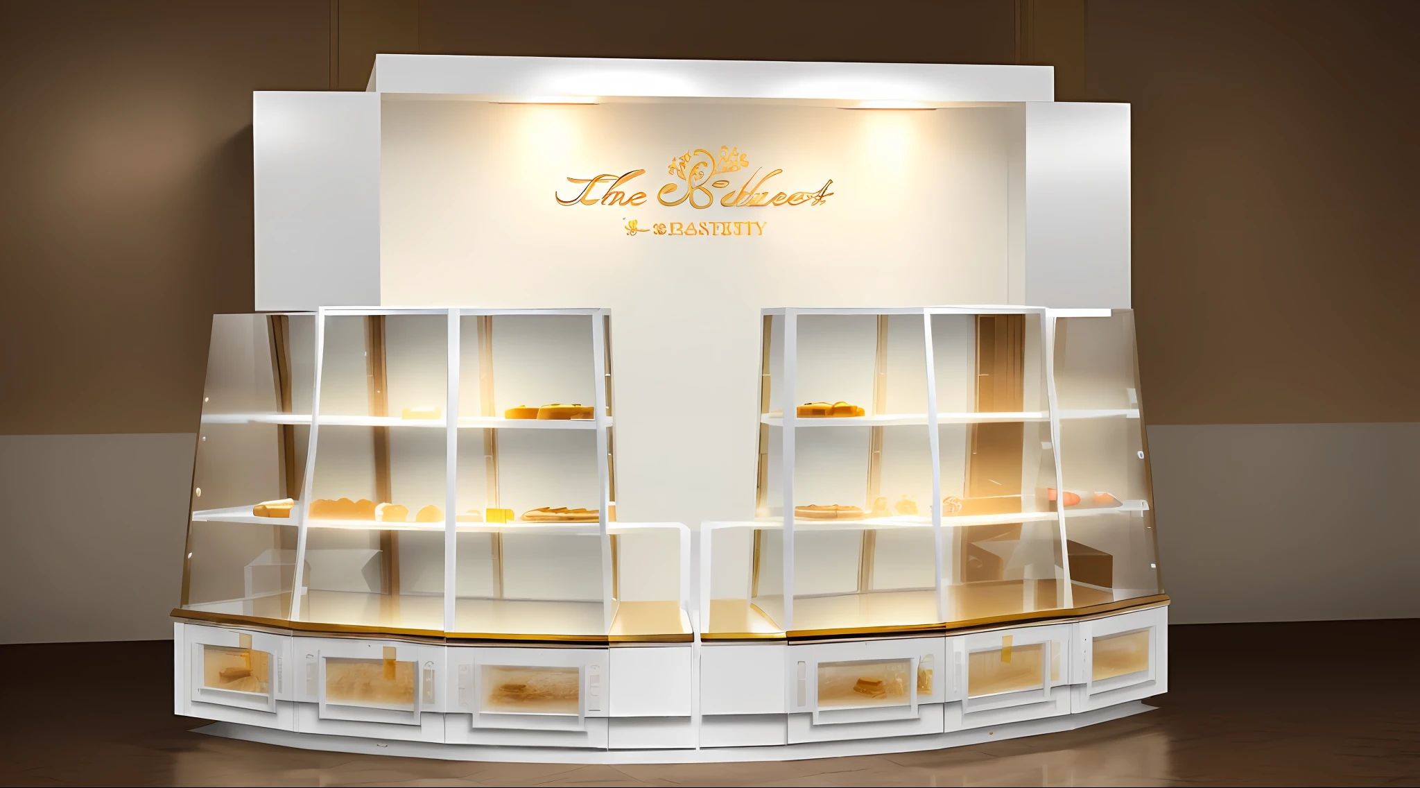 (In front of the pastry shop:1.2), (best quality:1.1), (ultra-detailed:1.1), (more vivid:1.1), (White display case), (Fresh breath), (rich in details), (high resolution:1.05)