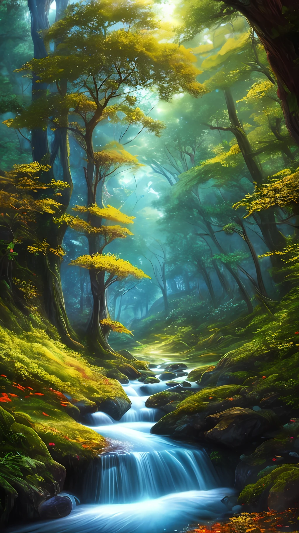 masterpiece, best quality, high quality,extremely detailed CG unity 8k wallpaper, An enchanting and dreamy scene of a fantasy forest, with towering trees, glowing mushrooms, and hidden fairy glens, creating a sense of mystique and enchantment, artstation, digital illustration, intricate, trending, pastel colors, oil paiting, award winning photography, Bokeh, Depth of Field, HDR, bloom, Chromatic Aberration ,Photorealistic,extremely detailed, trending on artstation, trending on CGsociety, Intricate, High Detail, dramatic, art by midjourney