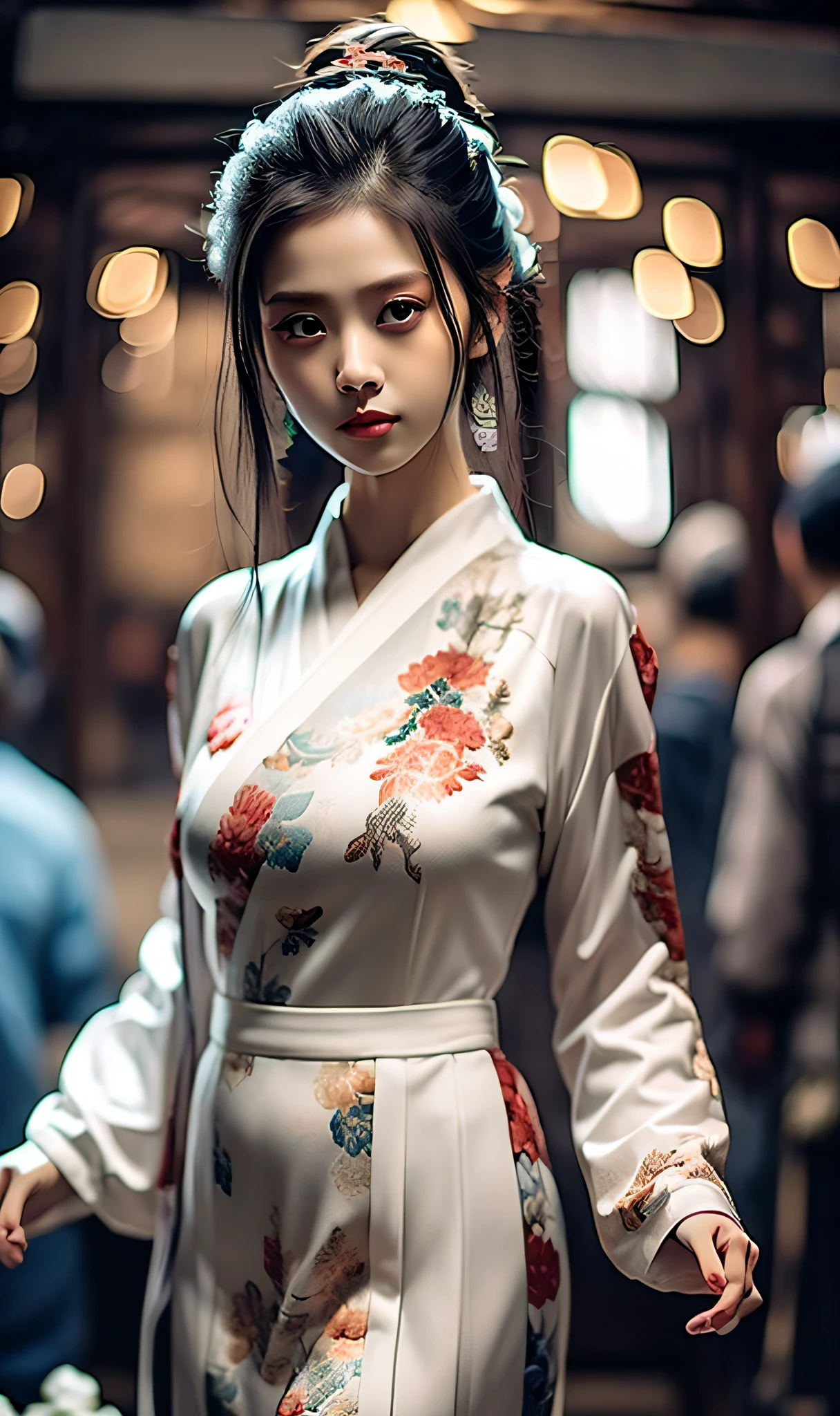 masterpiece, (best quality:1), wuxia 1girl, gorgeous clothing
