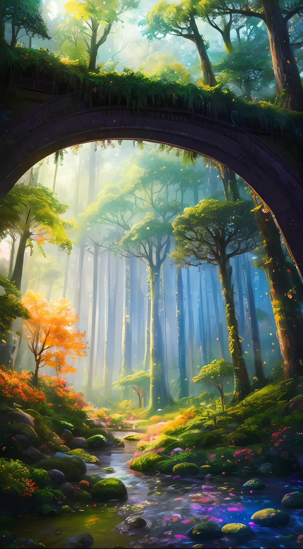 masterpiece, best quality, high quality,extremely detailed CG unity 8k wallpaper, An enchanting and dreamy scene of a fantasy forest, with towering trees, glowing mushrooms, and hidden fairy glens, creating a sense of mystique and enchantment, artstation, digital illustration, intricate, trending, pastel colors, oil paiting, award winning photography, Bokeh, Depth of Field, HDR, bloom, Chromatic Aberration ,Photorealistic,extremely detailed, trending on artstation, trending on CGsociety, Intricate, High Detail, dramatic, art by midjourney