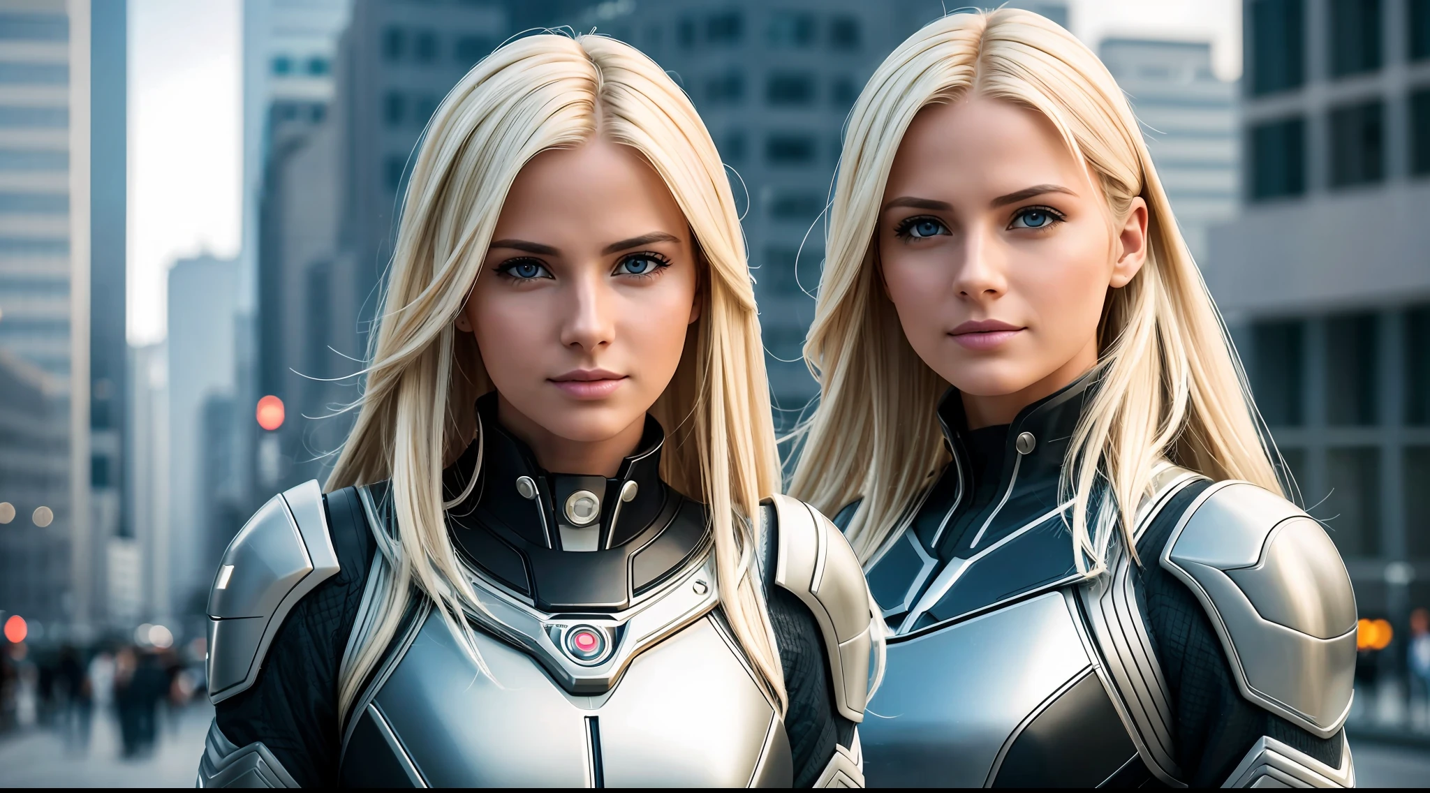 a realistic photo of a girl in her 30s wearing futuristic clothing, blonde hair, futuristic city, (1girl), wallpaper, extremely detailed 8k CG unit, photo of the most beautiful artwork in the world, majestic professional, photography by Steve McCurry, 8k uhd, dslr, soft lighting, high quality, film grain, sharp focus Fujifilm XT3, f 5.6, high detail, sharp focus, dramatic, looking at viewer: 1.2, detailed pupils: 1.3, natural light