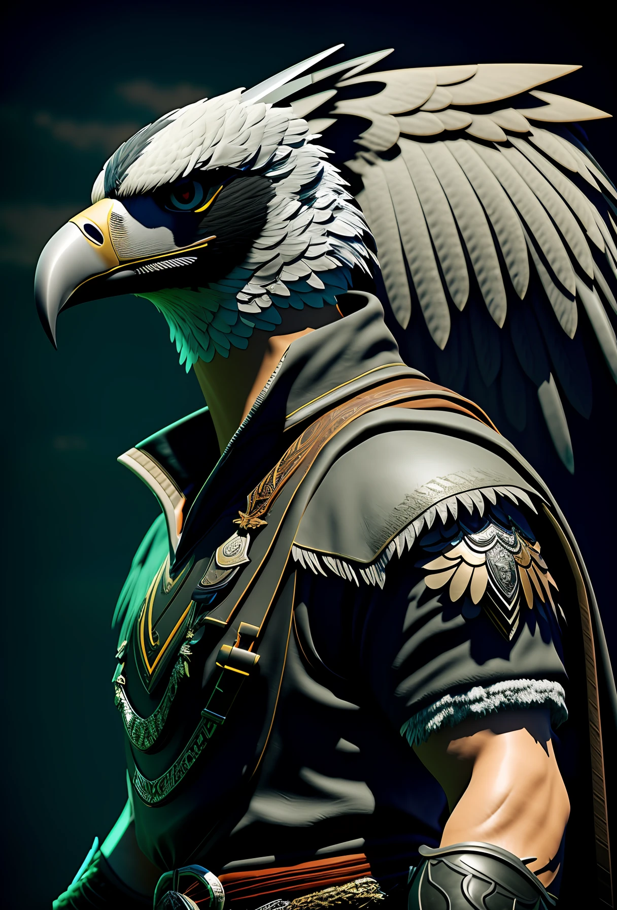 Ultra-realistic Saladin's Eagle
