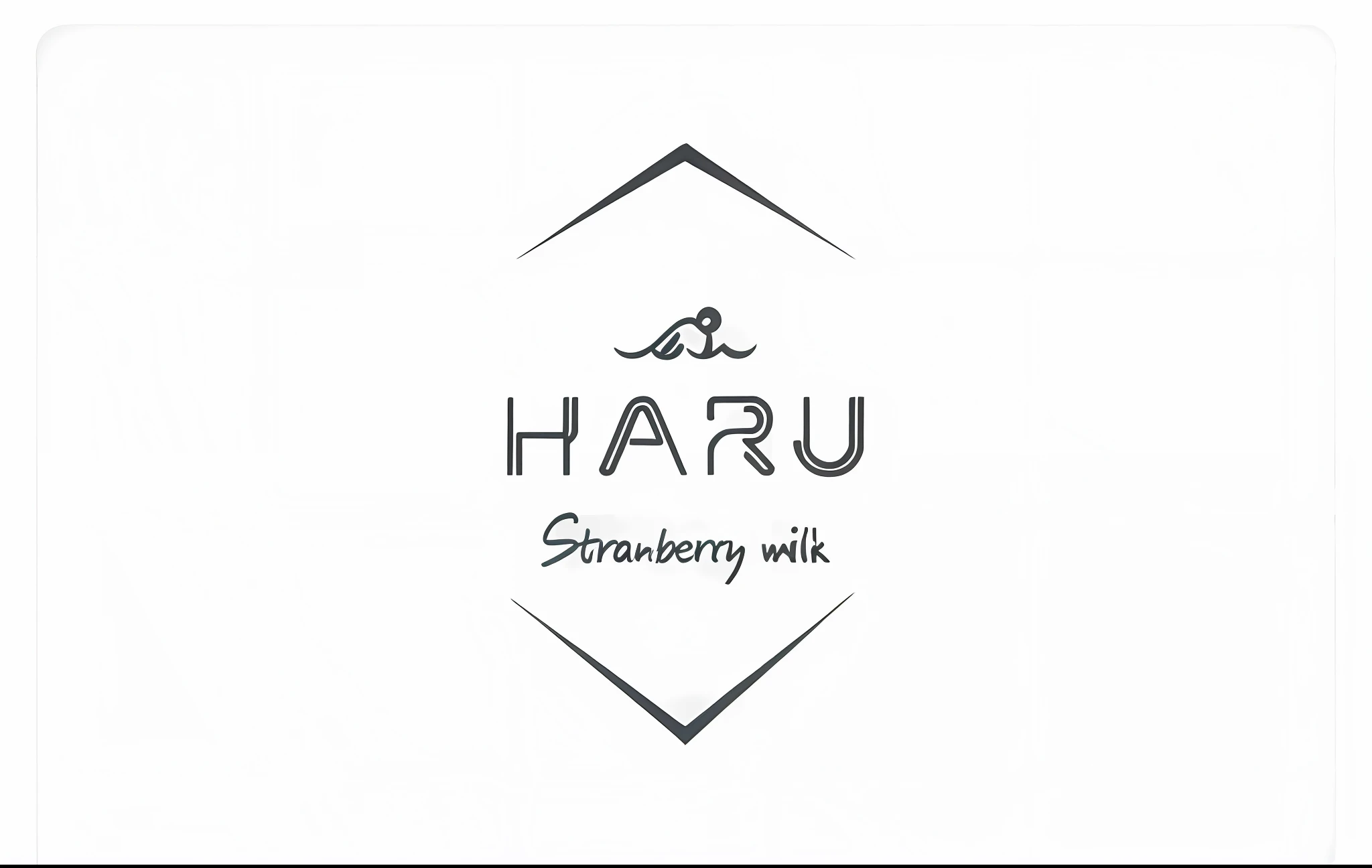 a close up of a white mouse pad with a logo on it, ohararyu, harumi, minimalistic logo, logo concept design, h0, sharn, logo design, logo in abstract style, logo, logo, minimalist logo without text, araki, h 576, hair, minimalist logo vector art, by Maki Haku, 16k