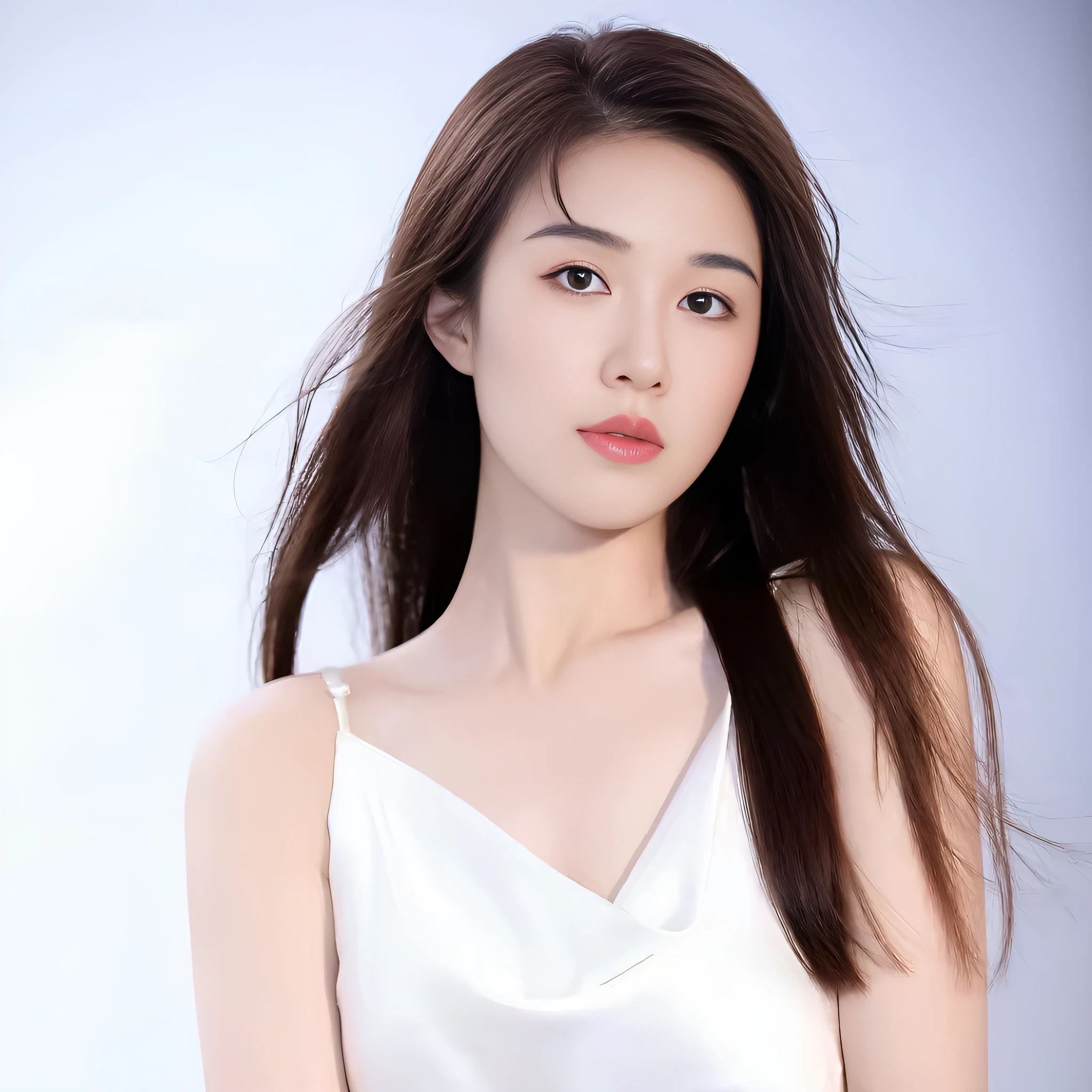 arafed asian woman with long hair wearing a white dress, beautiful south korean woman, gorgeous young korean woman, beautiful young korean woman, female actress from korea, cute korean actress, portrait of female korean idol, gorgeous chinese model, young adorable korean face, korean woman, young cute wan asian face, korean girl, korean women's fashion model, ruan jia beautiful!