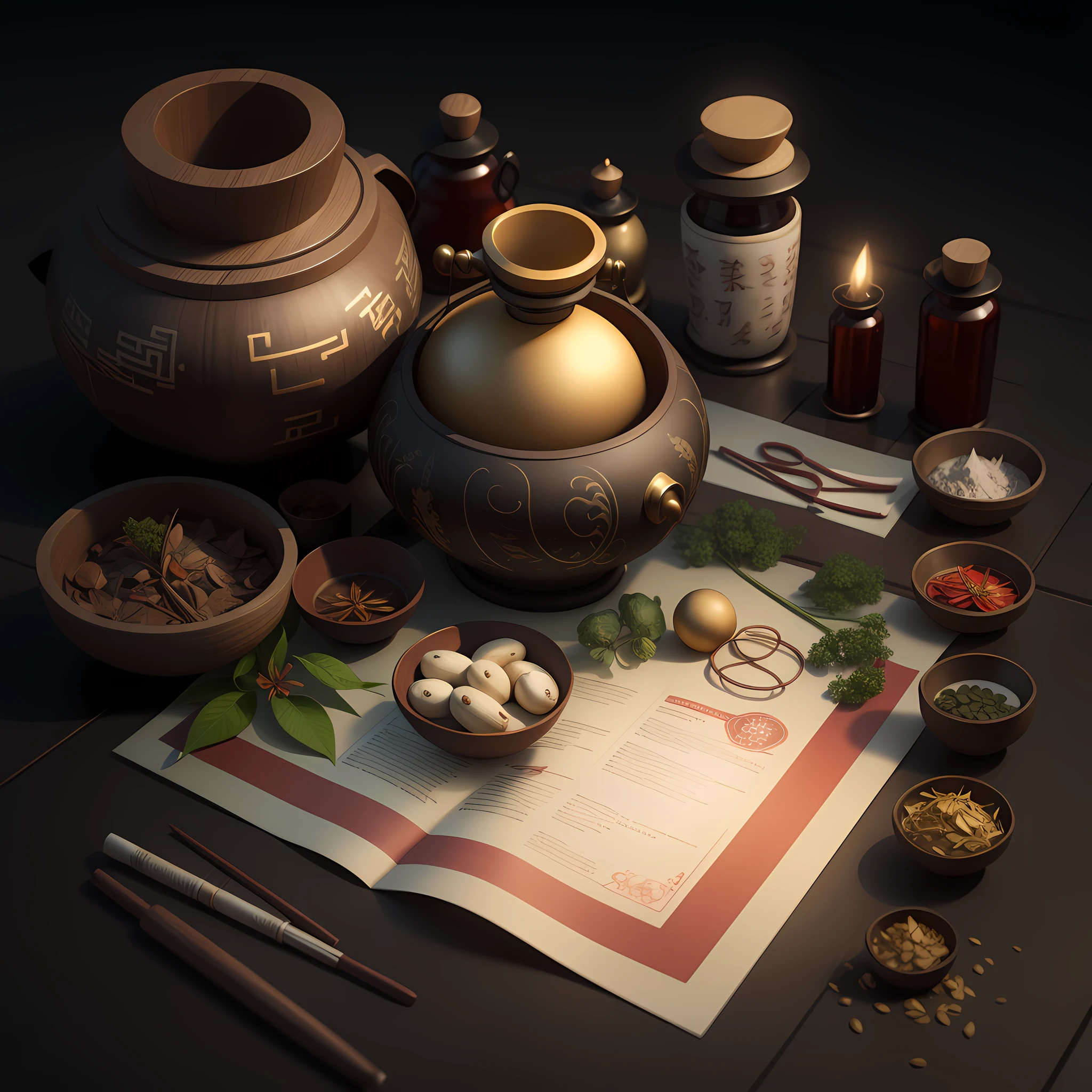 3drendering,More details,traditional Chinese medicine,prescription,Chinese herbal medicine, --auto --s2