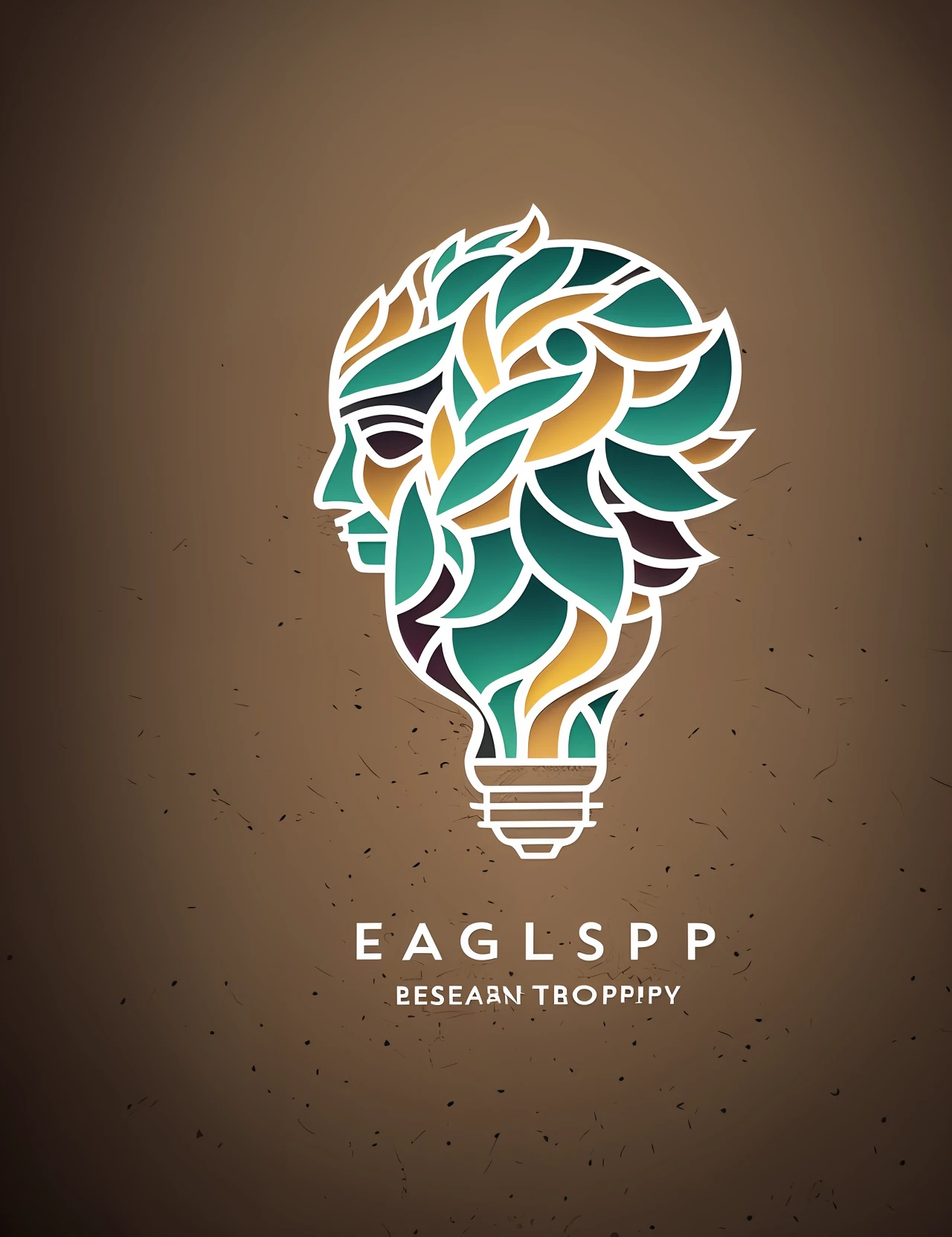 logo, for business therapist, for women, a head with a light bulb inside with eagle, body theory, clean, realistic, curved lines with minimalist --auto --s2