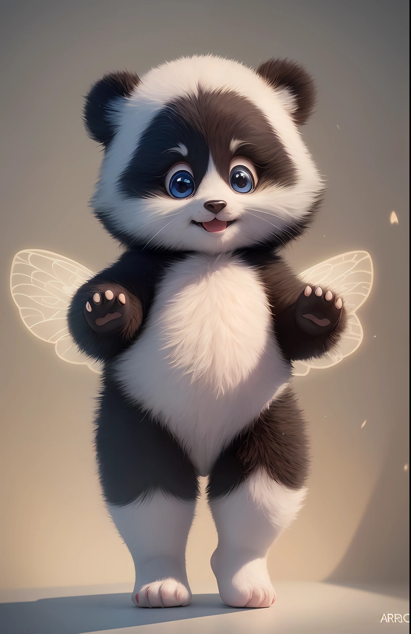 (masterpiece), (best quality), (ultra-detailed), (full body:1.2), Super cute, Baby, Pixar, Baby panda in pajamas, Big bright eyes, Fluffy, Smile, Delicate and fine, Fairy tales, Incredibly high detailed, Pixar style, Bright color palette, Natural light, Simple background with pure color, Octane render, Trending on Artstation, Gorgeous, Ultra wide angle, 8k, HD, Realistic --auto --s2