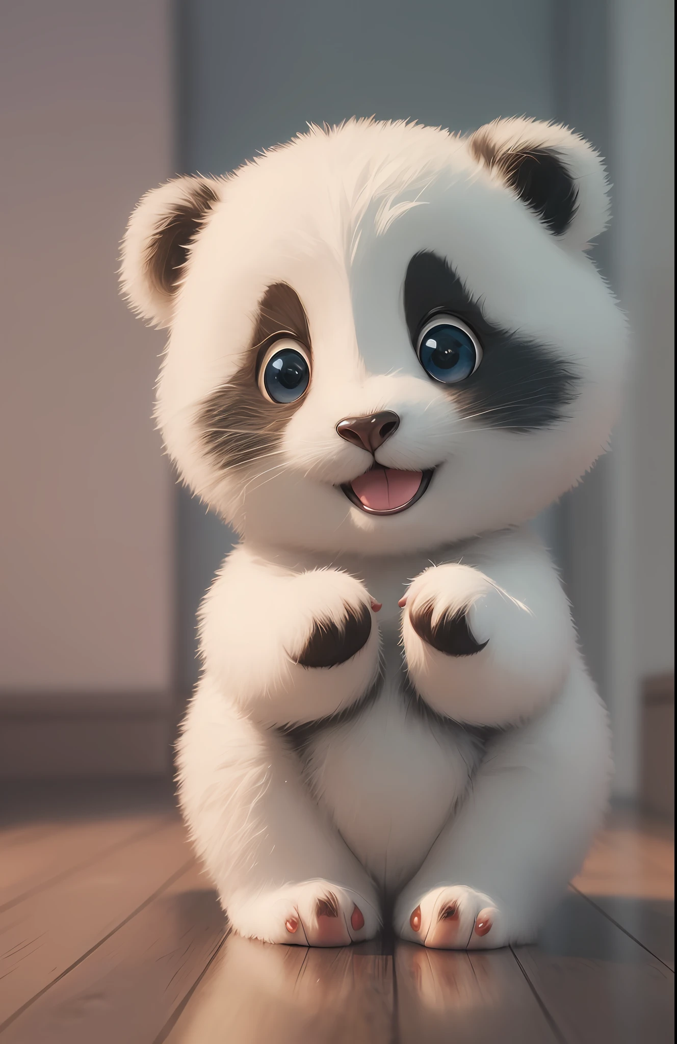 (masterpiece), (best quality), (ultra-detailed), (full body:1.2), Super cute, Baby, Pixar, Baby panda in pajamas, Big bright eyes, Fluffy, Smile, Delicate and fine, Fairy tales, Incredibly high detailed, Pixar style, Bright color palette, Natural light, Simple background with pure color, Octane render, Trending on Artstation, Gorgeous, Ultra wide angle, 8k, HD, Realistic --auto --s2