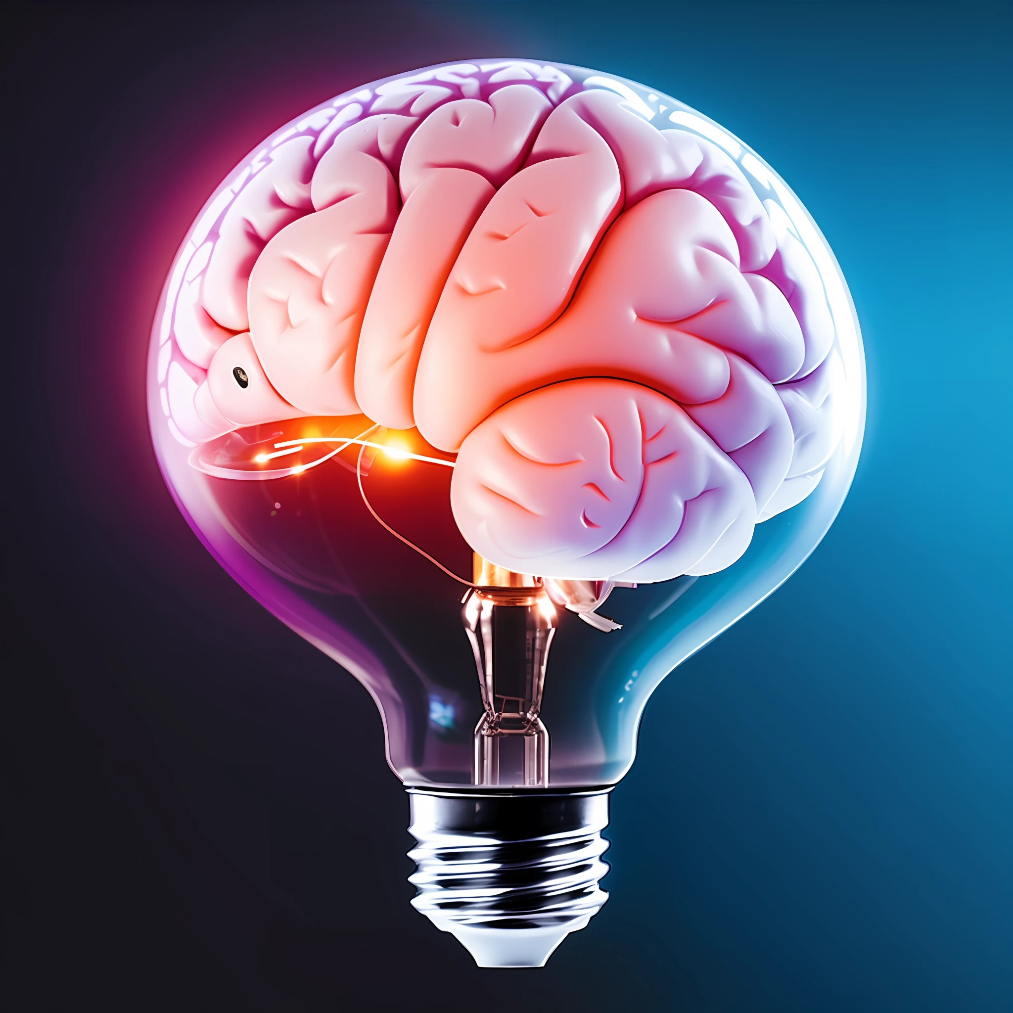 there is a light bulb with a brain inside of it, istock, stock image, nootropic stimulant, intense knowledge, brain visible, intelligence, neural, shutterstock, electronic brain, by Adam Marczyński, neuroscience, brain, brains, brain connected to computer, by Joe Bowler, human brain, stock photo, enlightening, looks smart