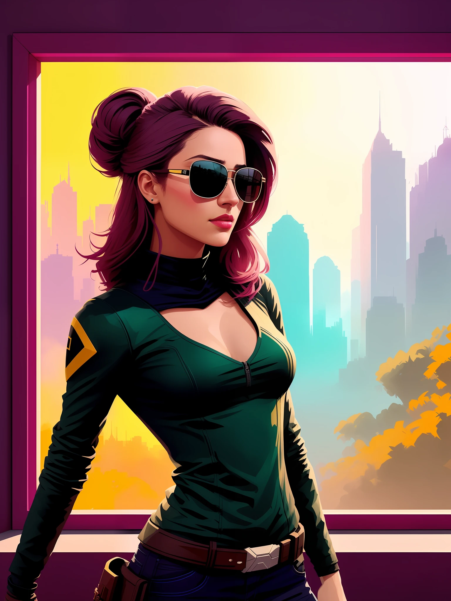 (foto escura: 1.1), epic realistic, 1retrato de 1halo, sunglasses, olhos azuis, cachecol xadrez, cabelo branco de atey ghailan, de greg rutkowski, de greg tocchini, de james gilleard, de joe fenton, de kaethe butcher, gradiente amarelo , esquema de cores preto, marrom e magenta, Grunge aesthetics!!! fundo de parede de marca de graffiti, arte de greg rutkowski e artgerm, soft cinematic light, adobe lightroom, photographic laboratory, hdr, intrincado, altamente detalhado, (profundidade de campo: 1,4), desbotado, (cores neutras: 1,2), (hdr: 1,4) , (cores suaves:1.2), hiperdetalhado, (artstation:1.4), cinematic, luzes quentes, dramatic light, (detalhes intrincados:1.1), fundo complexo, (rutkowski:0.66), (azul e laranja:0.4)