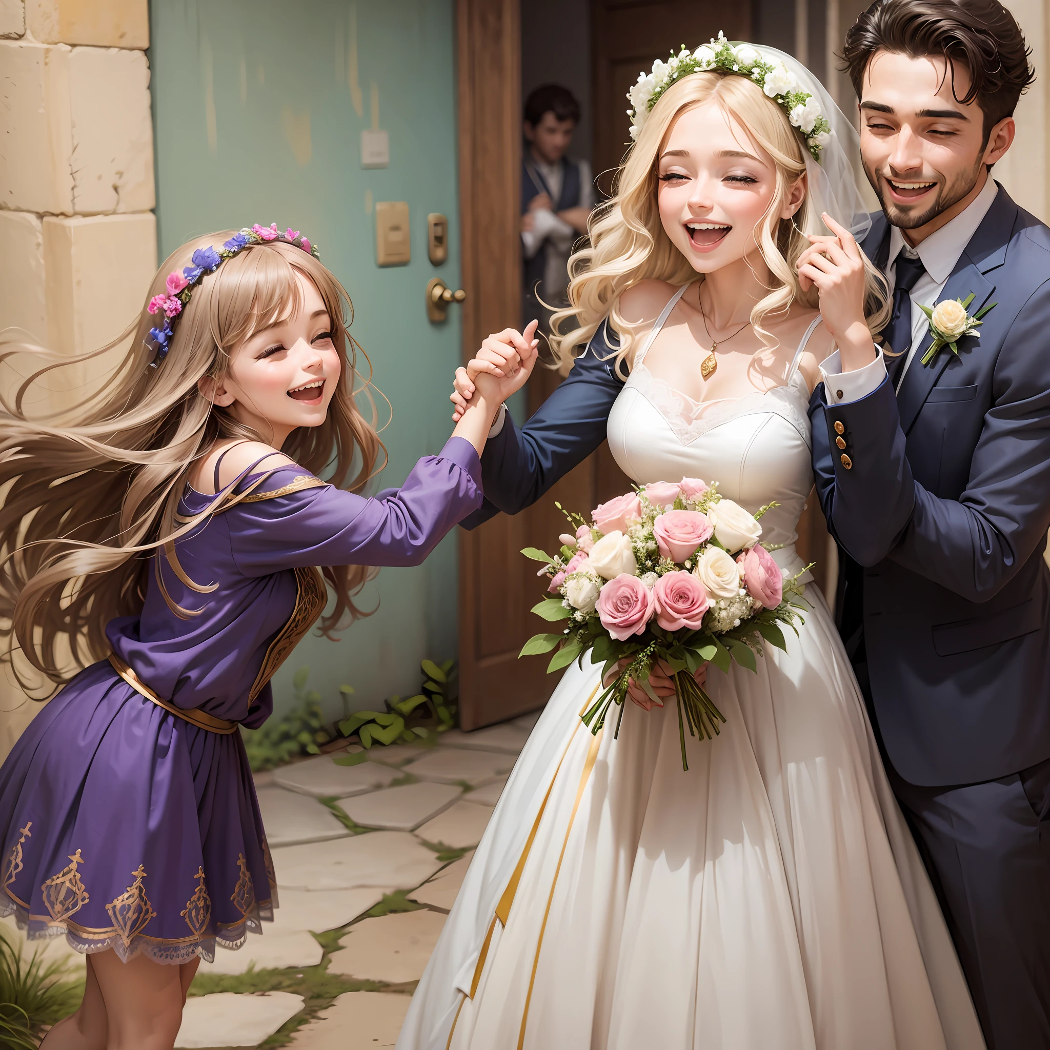 At the end of the story, Rute e Noemi receberam uma grande surpresa! Boaz se apaixonou por Rute e eles se casaram. Foi como um casamento de conto de fadas, with the right bouquet of flowers and delicious cake. And Naomi was so happy that she even danced for joy! It was a happy ending for these inseparable friends.
The book of Ruth is a charming story about friendship, coragem e amor. Ensina que, even when things are tough, podemos encontrar alegria e apoio em pessoas especiais. It's a fun story that shows us that life can be a real adventure, cheia de surpresas e momentos felizes.