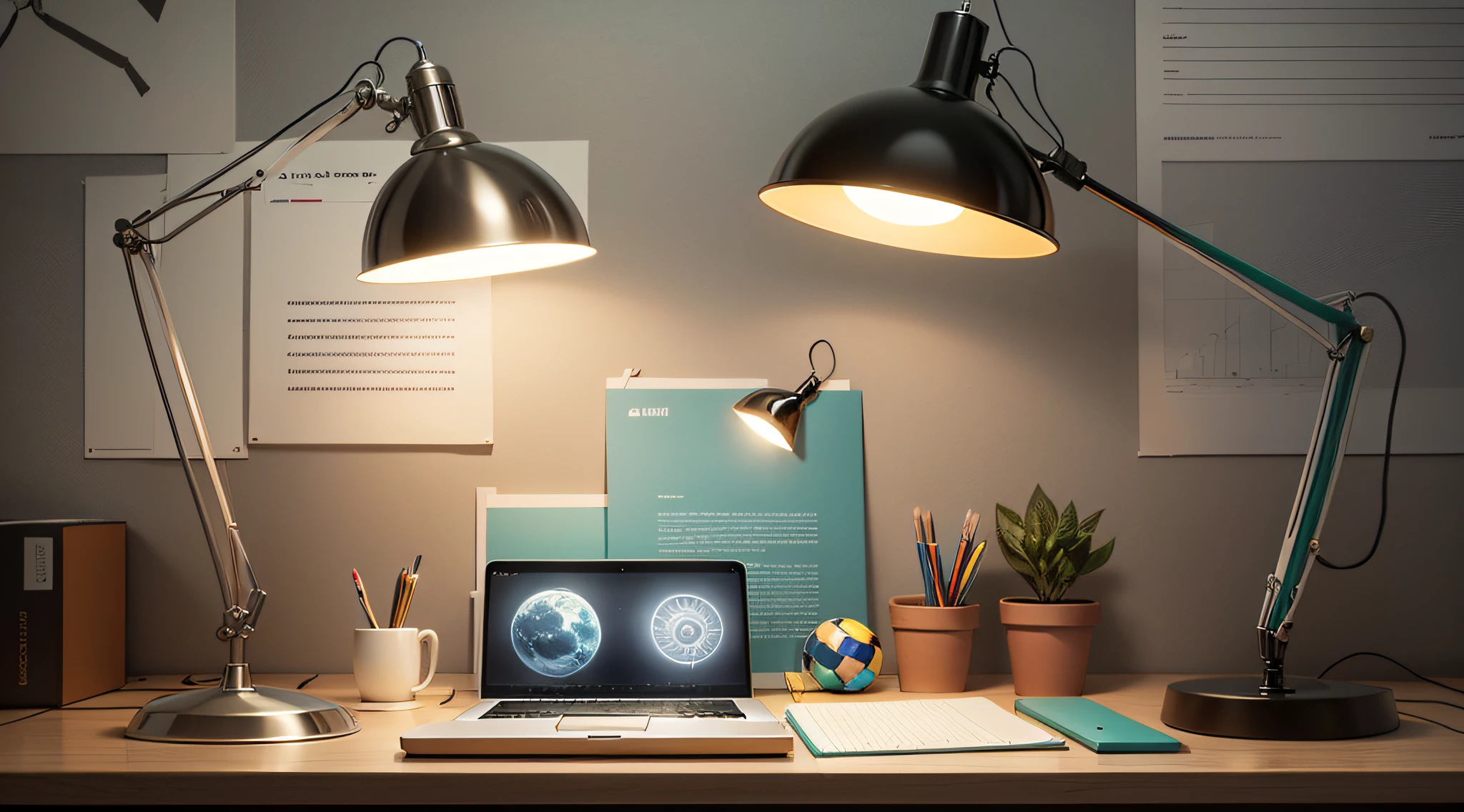 pessoa em escritorio como criar uma microempresa de sucesso,lamp as idea and creation ,imagem publicitria --auto --s2