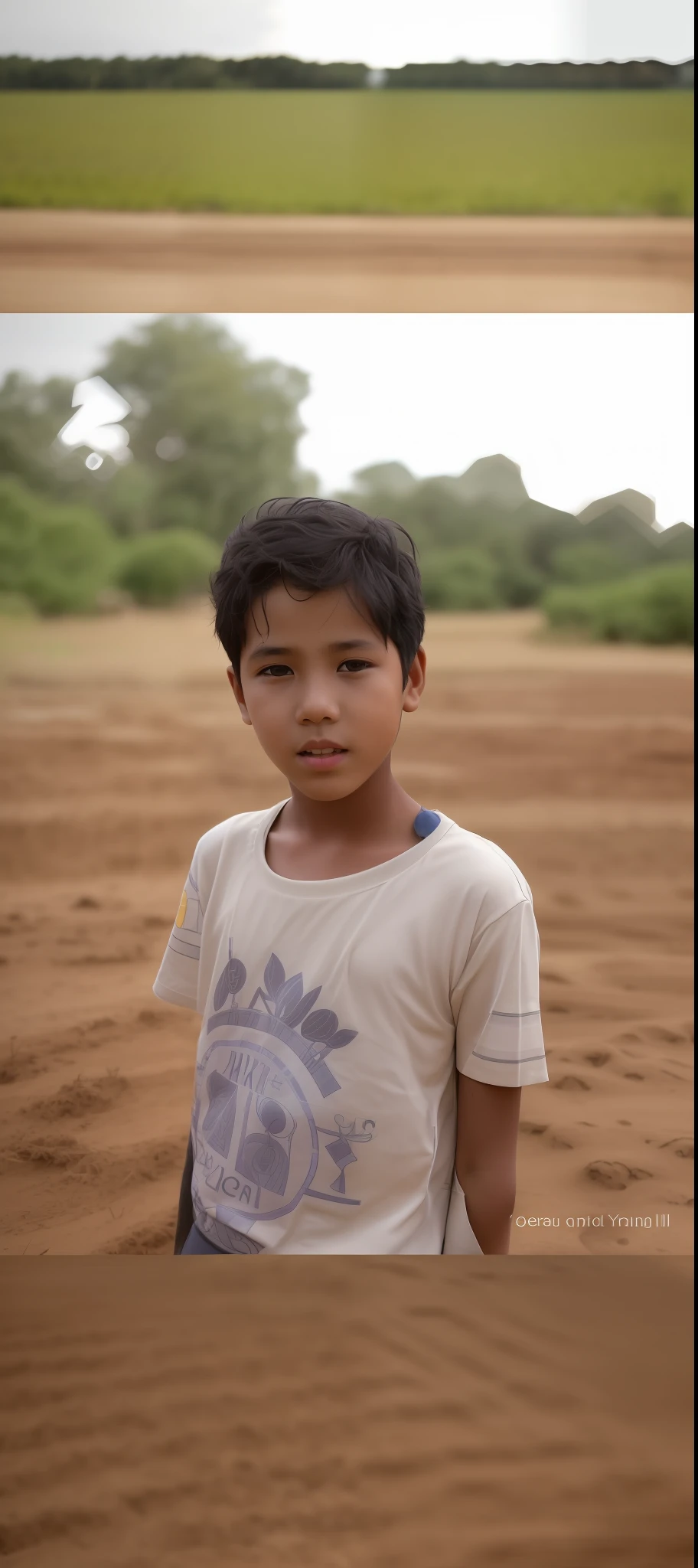 there is a young boy standing in a dirt field, boy with neutral face, young boy, portait image, kid, vastayan, ayan nag, absolutely outstanding image, a boy, deep image, young child, young commoner, tribals, jayison devadas, photo taken in 2 0 2 0, taken with sony alpha 9, potrait, uploaded