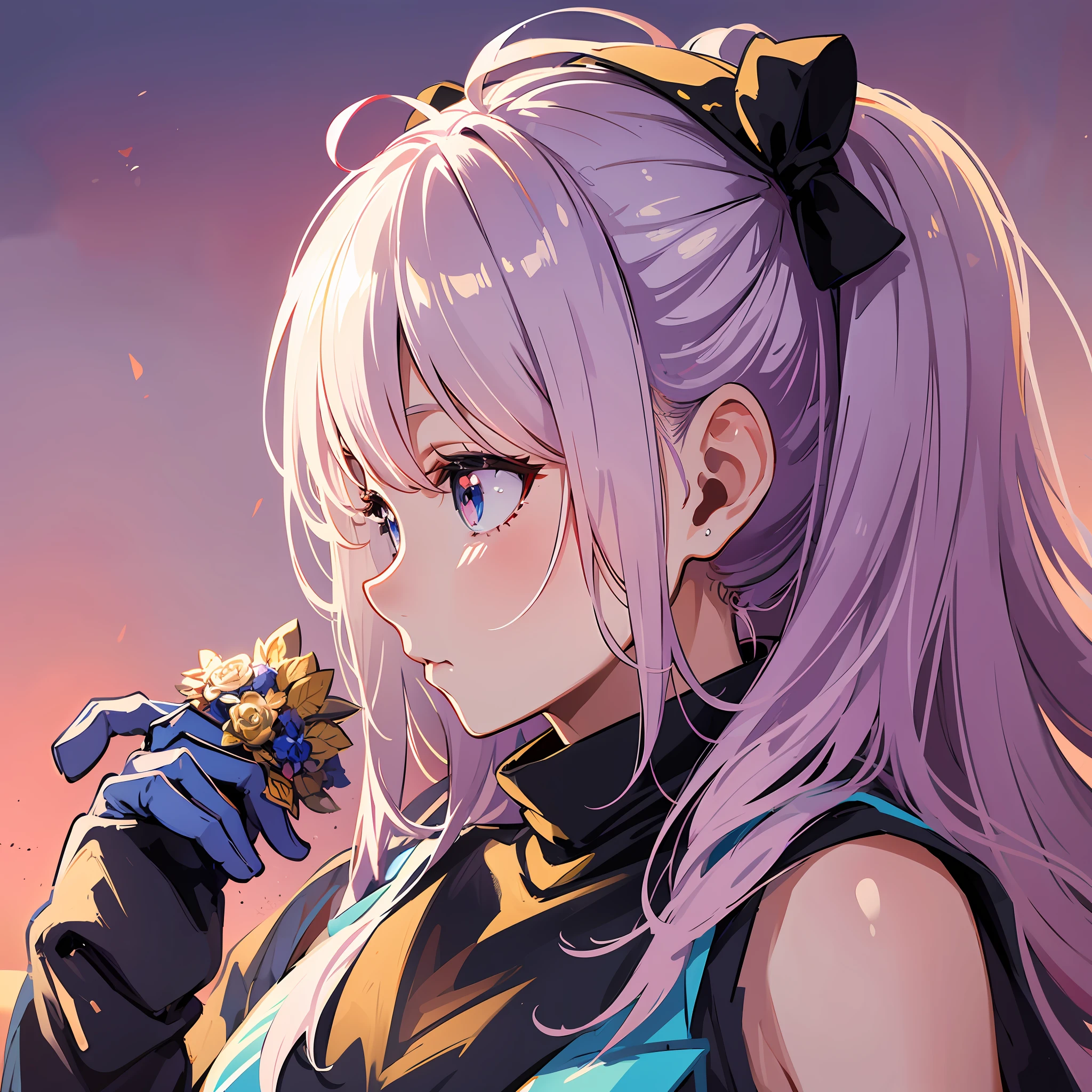 masterpeaces, chibi, Adorable, maximum quality, 1girl(Rose)(Rose), profile face, stunning face, --auto --s2