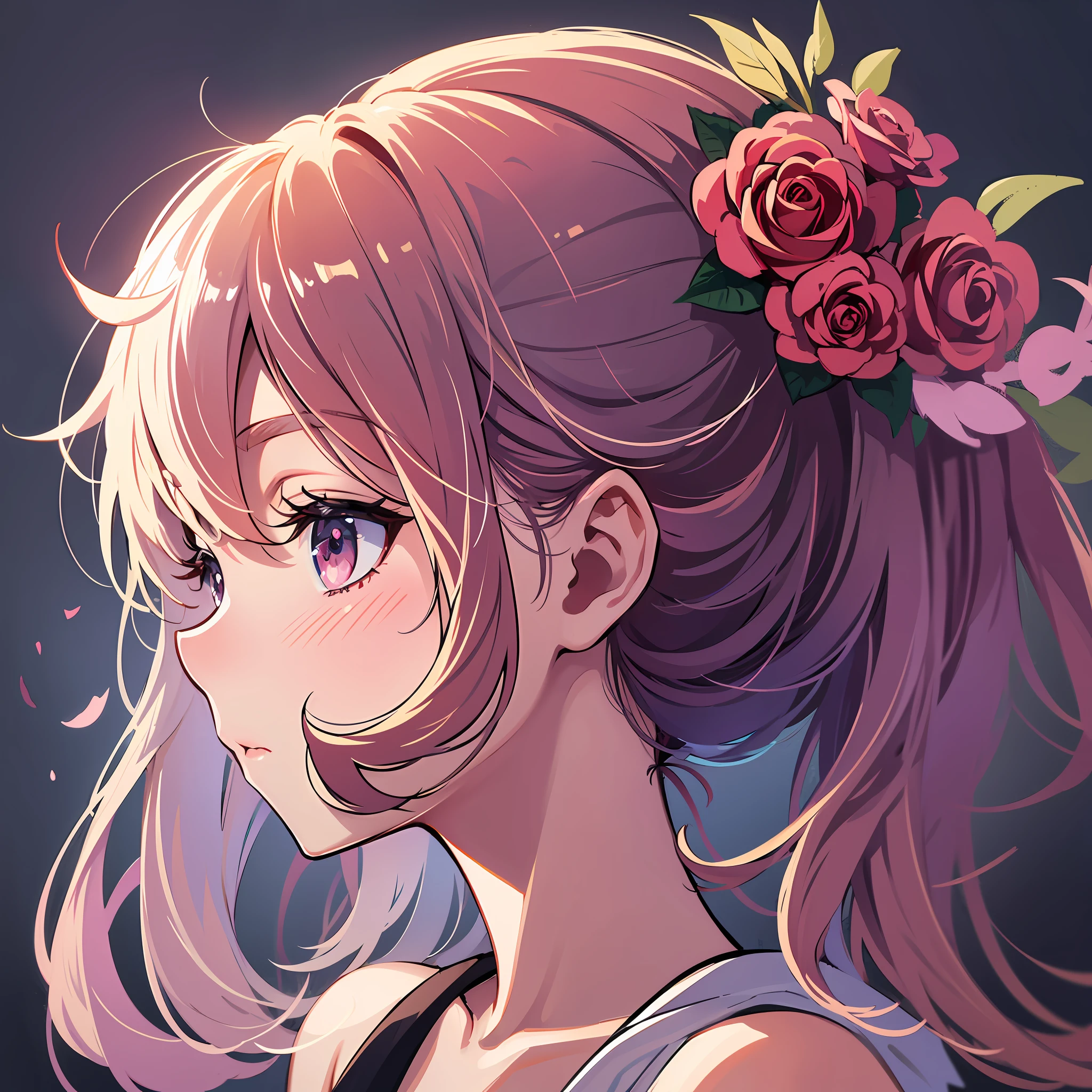 masterpeaces, chibi, Adorable, maximum quality, 1girl(Rose), profile face, stunning face, --auto --s2