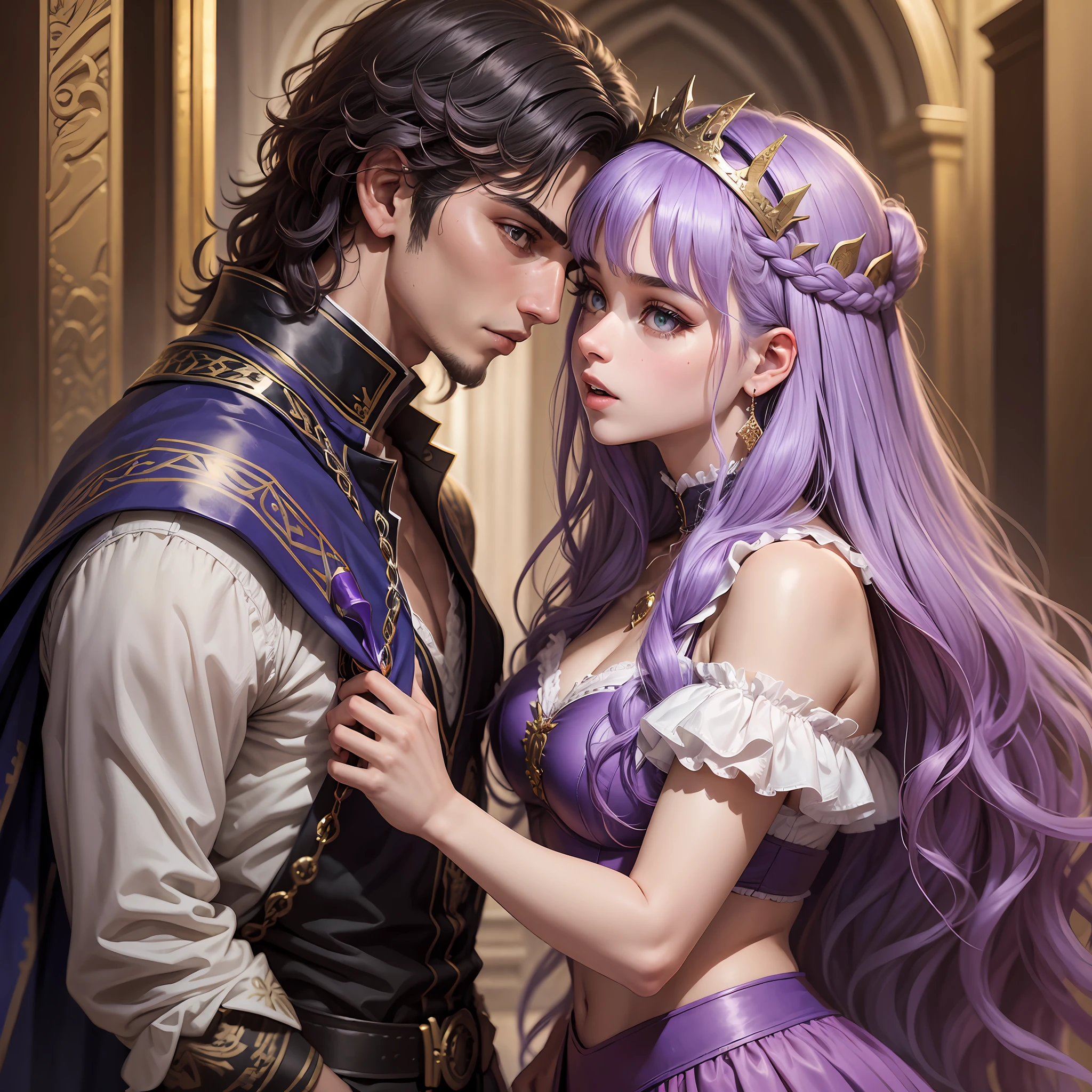 Um jovem Aventureiro Loiro que se chamava Felipe que, with his sharp sword and unwavering courage, lutava pelos mais fracos e oprimidos. Em uma de suas aventuras, ele conheceu uma bela princesa de cabelo roxo chamada Lisa, que havia sido prometida em casamento ao rei de um reino vizinho.
Despite the obstacles, Tristan e Isolda se apaixonaram intensamente, mas sabiam que seu amor era proibido. Mesmo assim, They couldn't resist and found themselves on the sly., em uma masmorra secreta lutando com monstros. --auto --s2