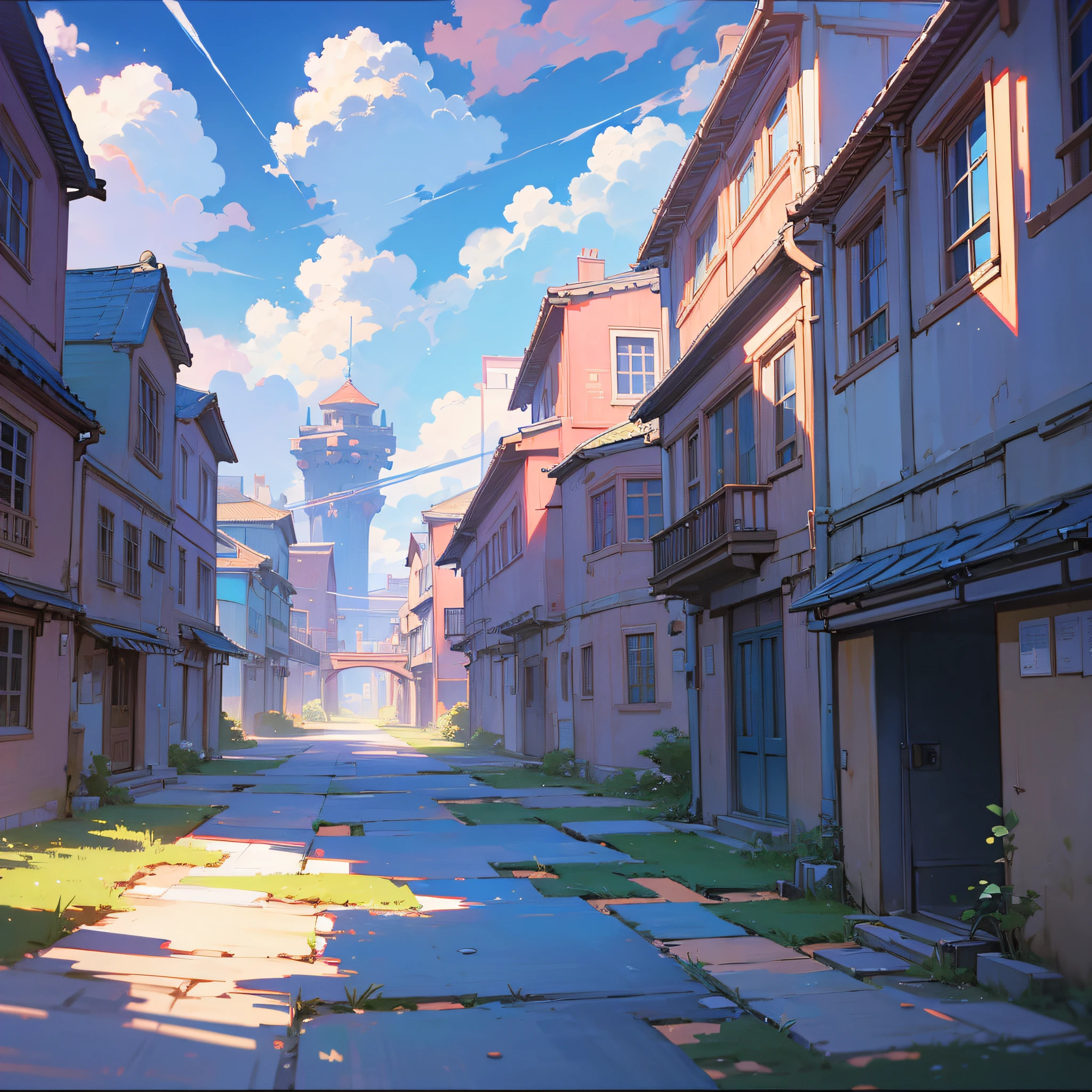 (best quality),(anime style+beautiful landscape),(wide shot),(bright colors),(dynamic angles),(vibrant atmosphere) --auto --s2