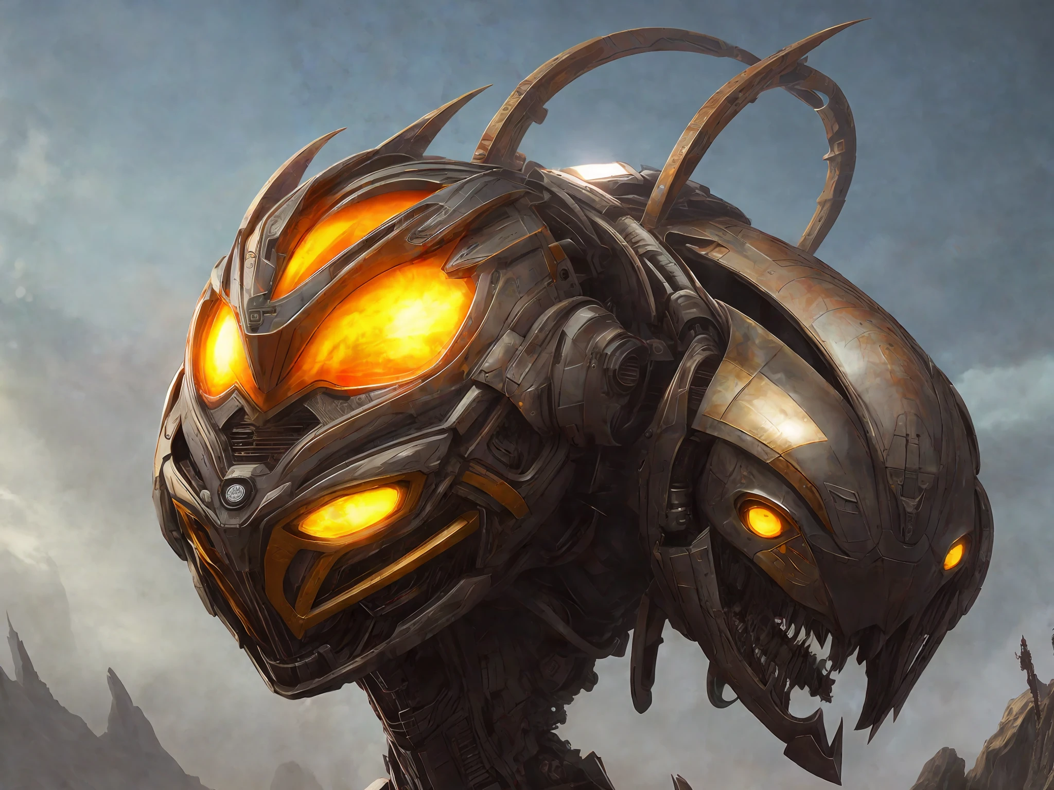 8k UHD, sharp focus, obra prima, Foto RAW, de alta qualidade, Altas, 3d rendering of a alien in spaceship. robotic features.Blades, caneta fantasia e tinta, desenhos de linhas intrincados, Por Yoshitaka Amano, Ruan Jia, Kentaro Miura, Artgerm, detalhado, Trending on ArtStation, hd, obra prima