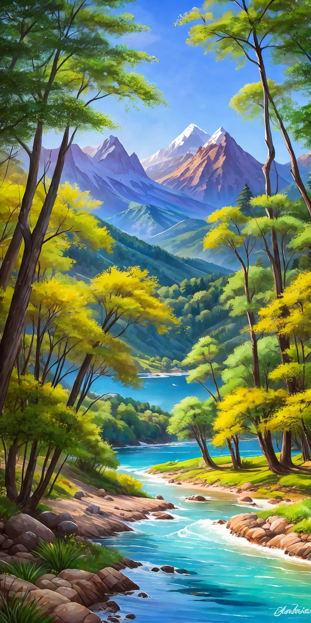 Acuarelas,la mejor imagen,8k,of the most beautiful landscape,Dream