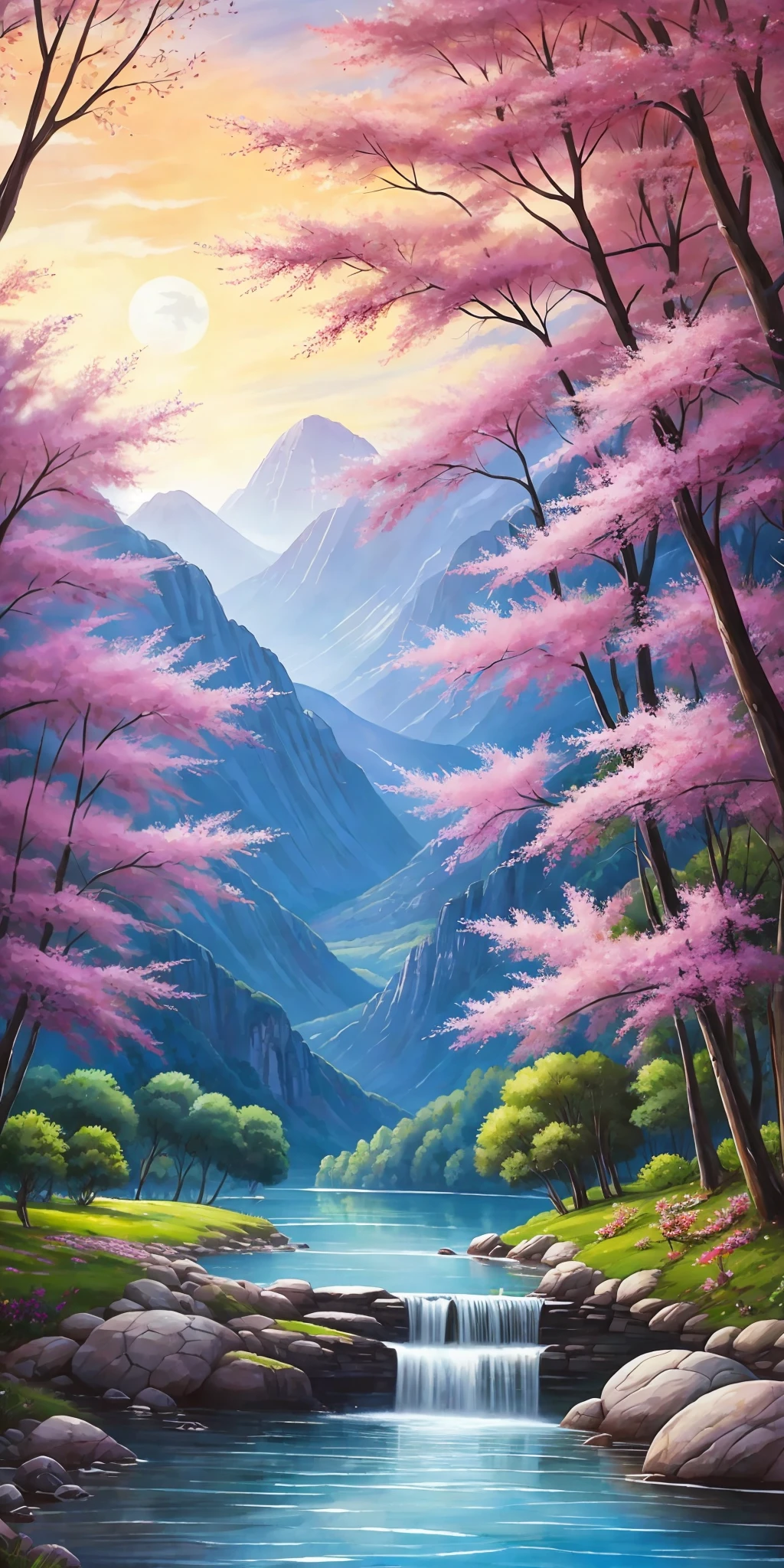 Acuarelas,la mejor imagen,8k,of the most beautiful landscape,Dream