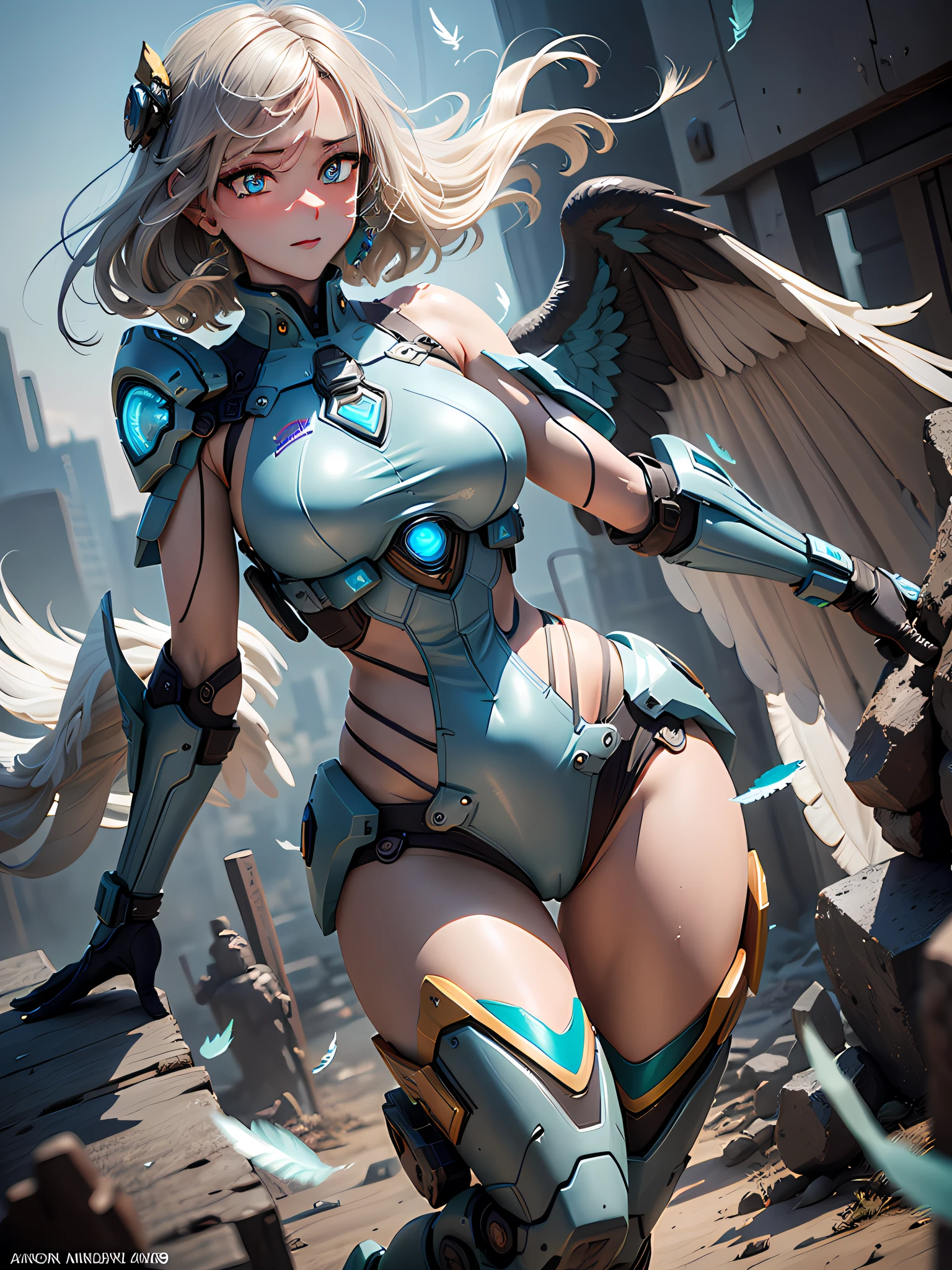 Sexy expression,pastel light,Turquoise blue pupils