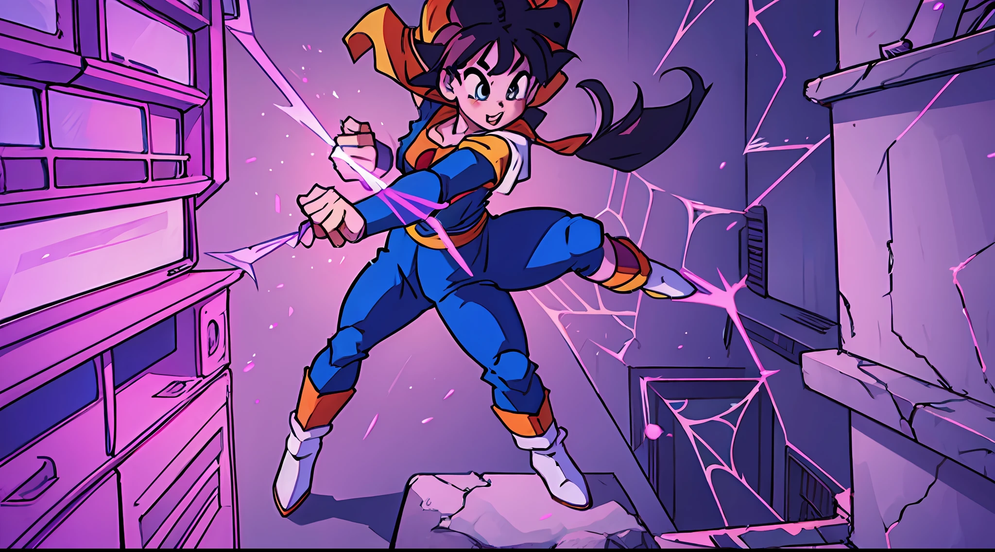 Spider in the world of Dragon Ball Is anime 80s HD static 80s --auto --s2